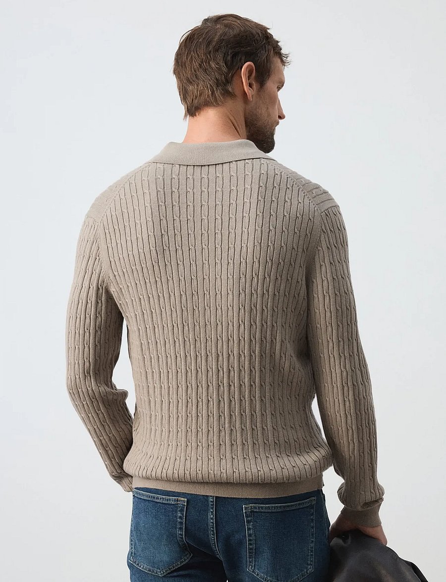 Mango - Knitted braided cardigan - poloer i strik med lange ærmer - medium grey - 3