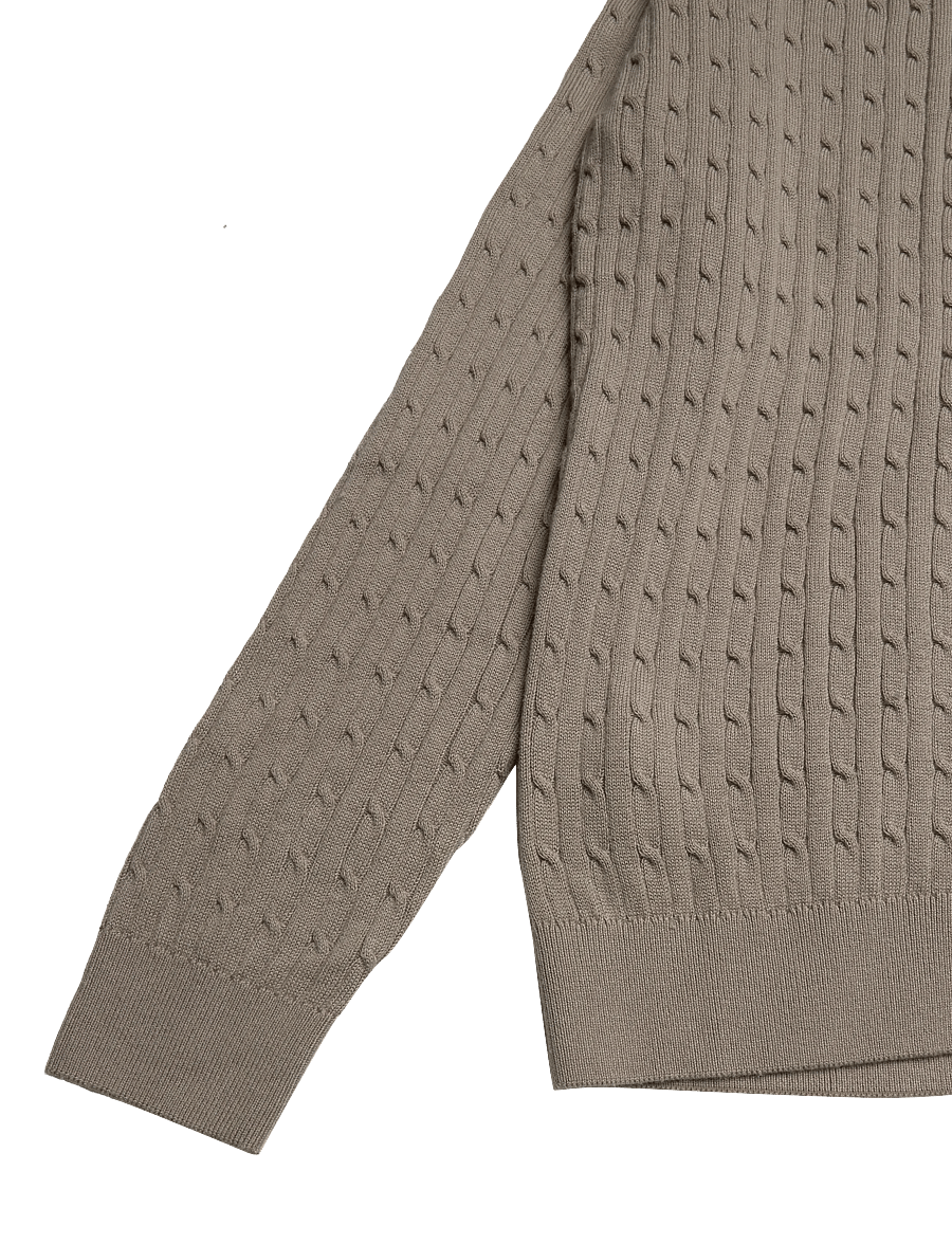 Mango - Knitted braided cardigan - långärmade stickade pikétröjor - medium grey - 3