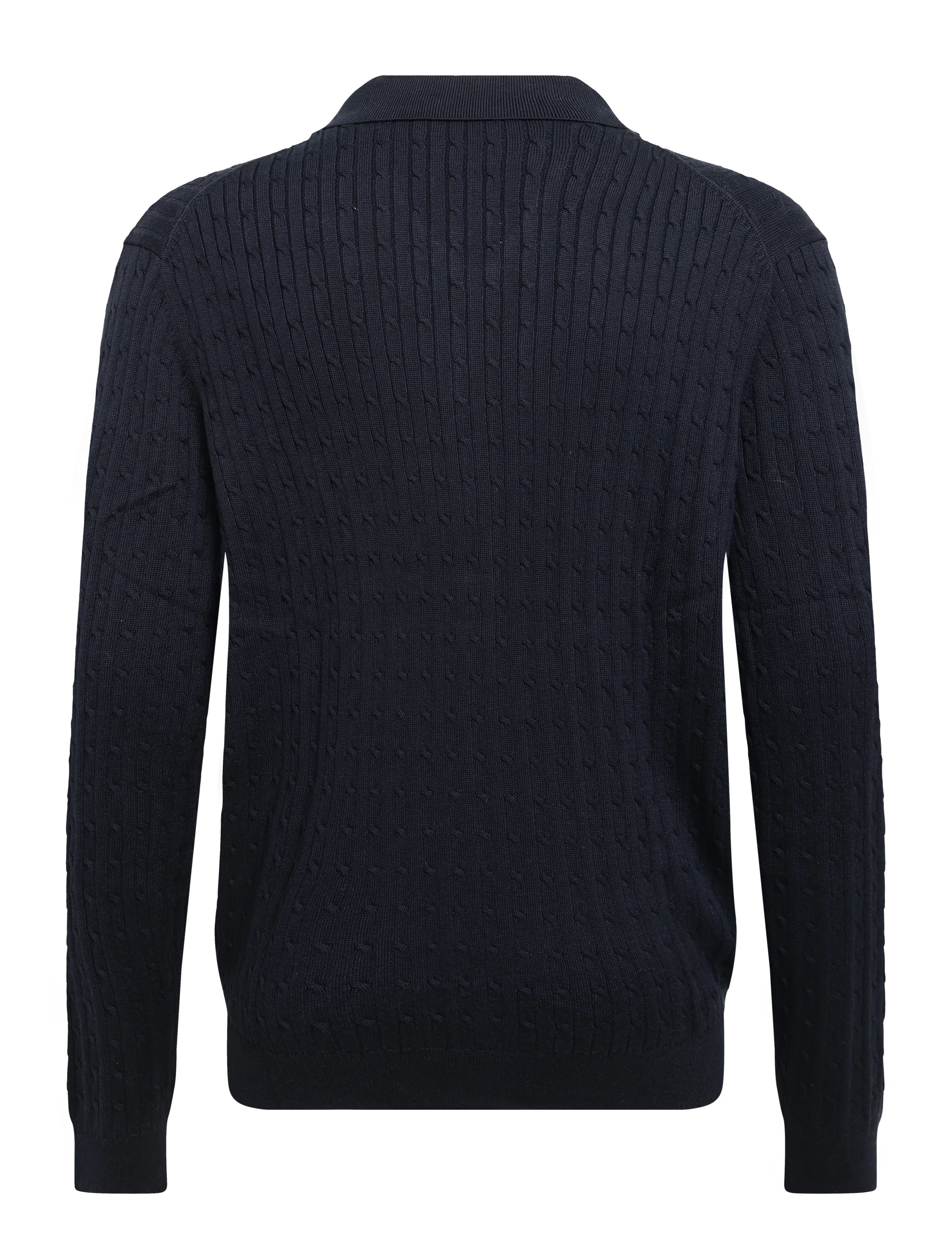 Mango - Knitted braided cardigan - navy - 1