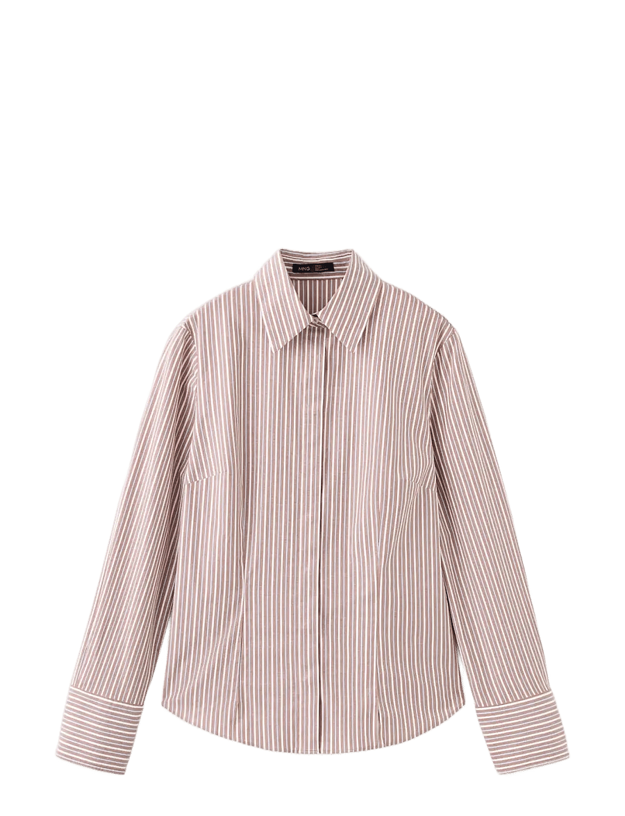 Mango - CAMISA SOFIA - langærmede skjorter - brown - 0
