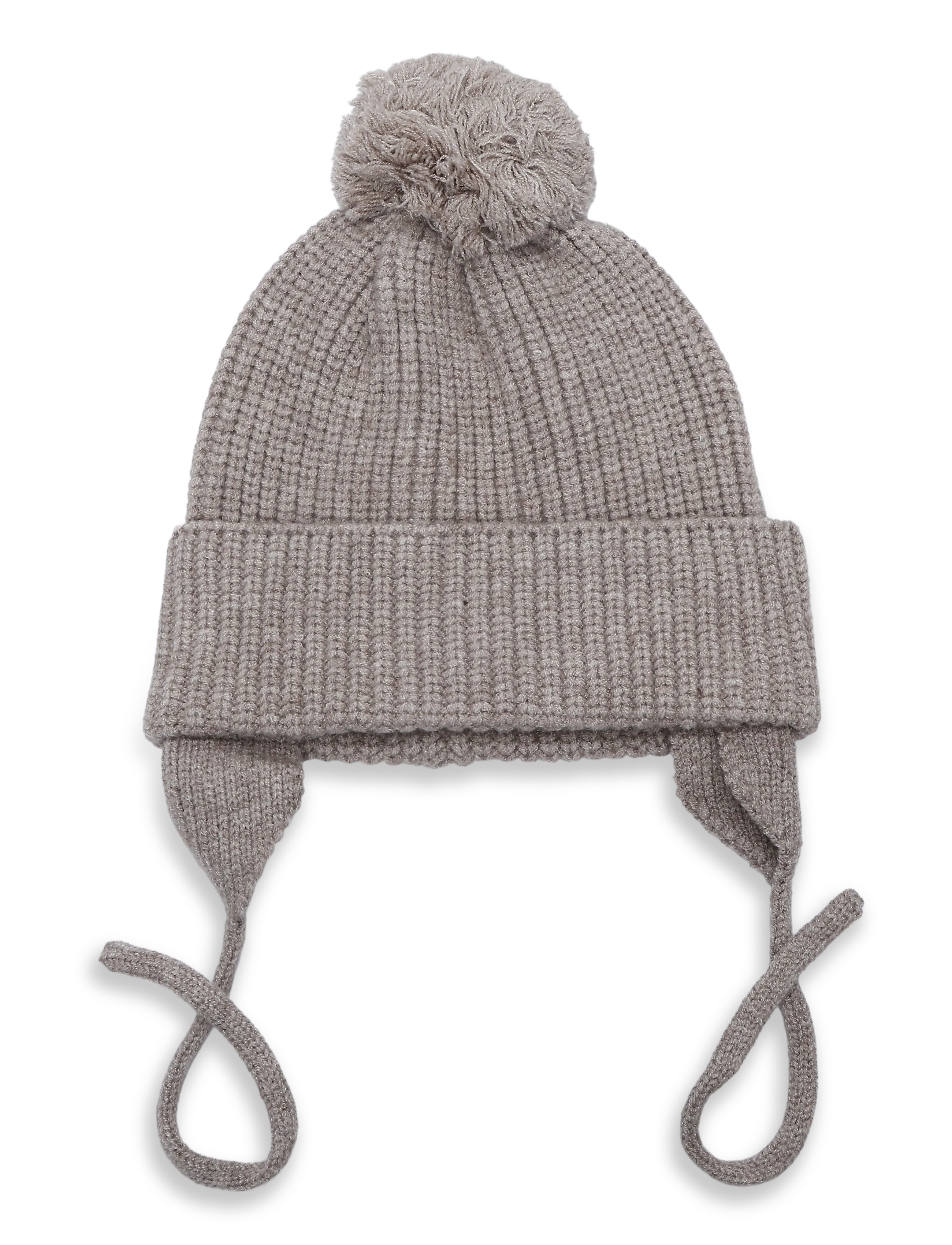 Mango Pom pom cable-knit beanie - Accessoarer - LT PASTEL BROWN / beige