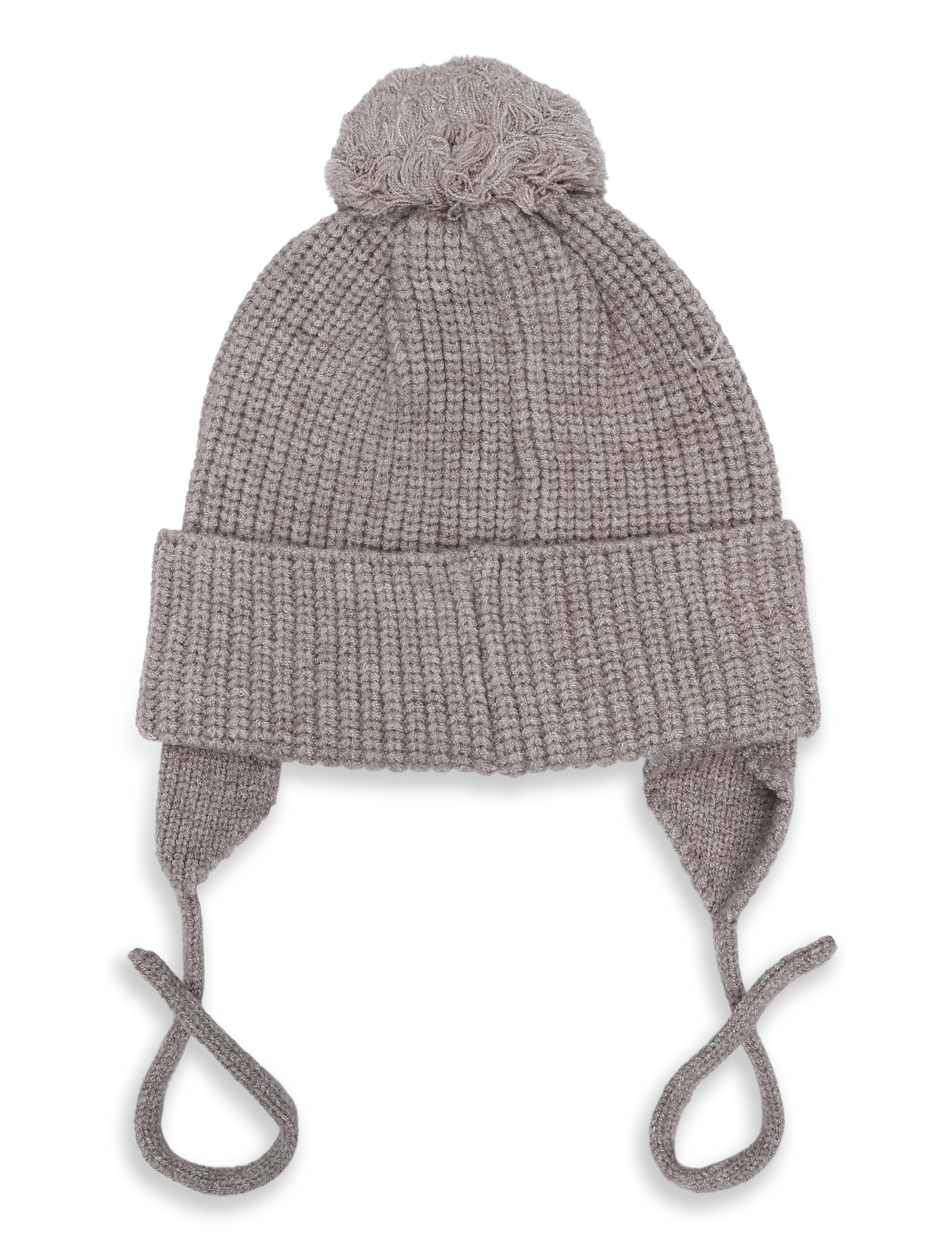 Mango - Pom pom cable-knit beanie - vintermössor - lt pastel brown - 1