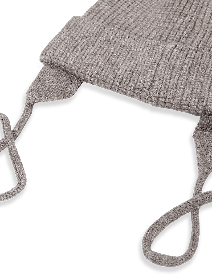 Mango - Pom pom cable-knit beanie - vintermössor - lt pastel brown - 2