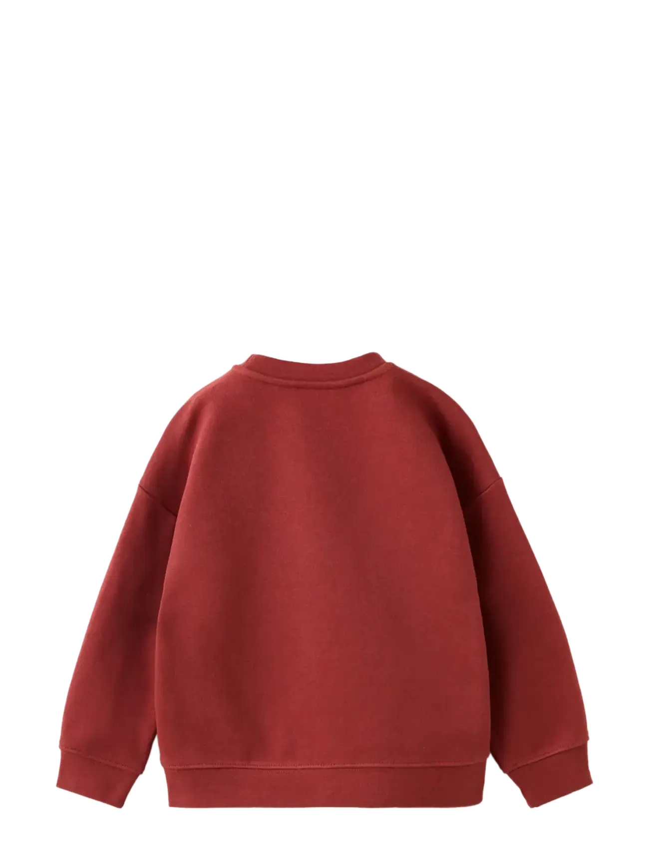 Mango - Oversized sweatshirt with embossed pattern - dark red - 2