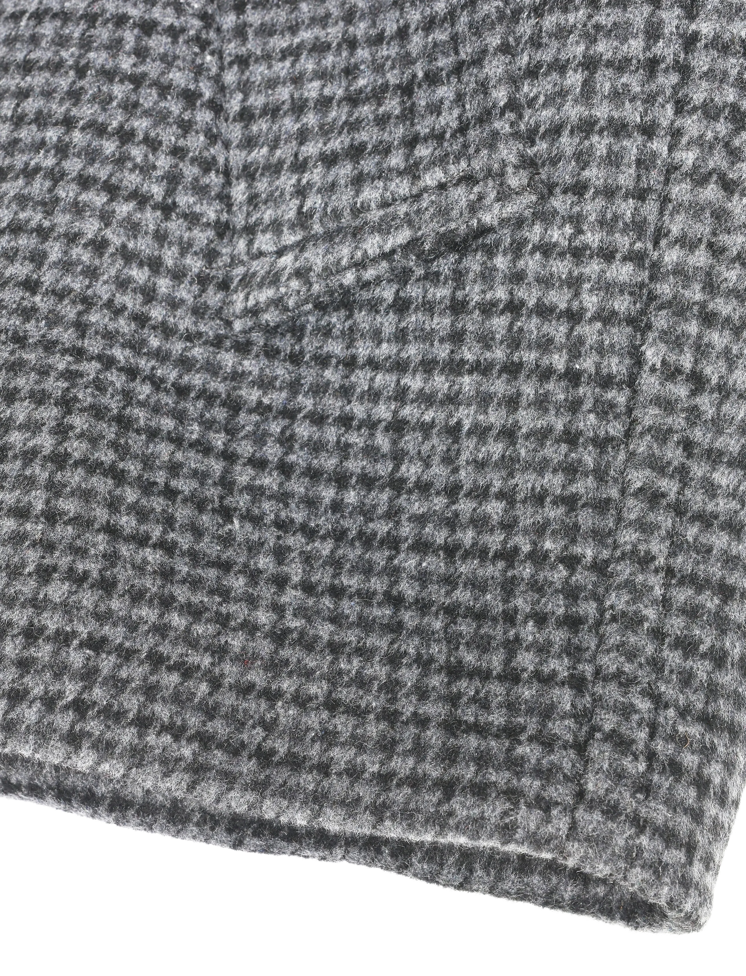 Mango - Houndstooth wool jacket - uldjakker - navy - 3