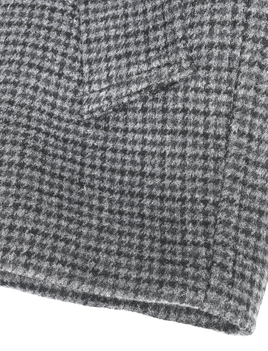 Mango - Houndstooth wool jacket - uldjakker - navy - 3