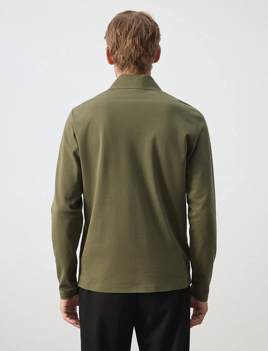 Mango - Regular fit zip polo with Thermolite® - poloer i strik med lange ærmer - beige - khaki - 2