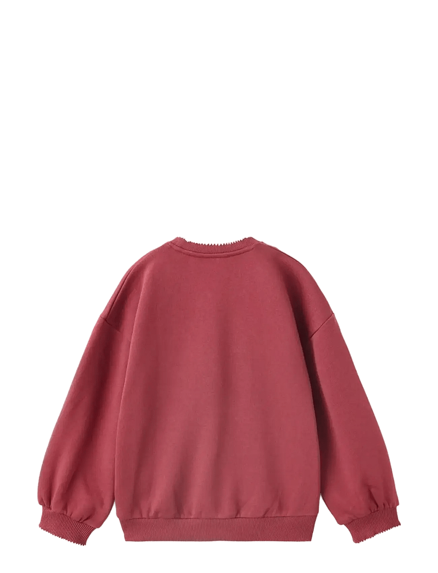 Mango - Sweatshirt with embroidered detail - shop efter alder - dark red - 2