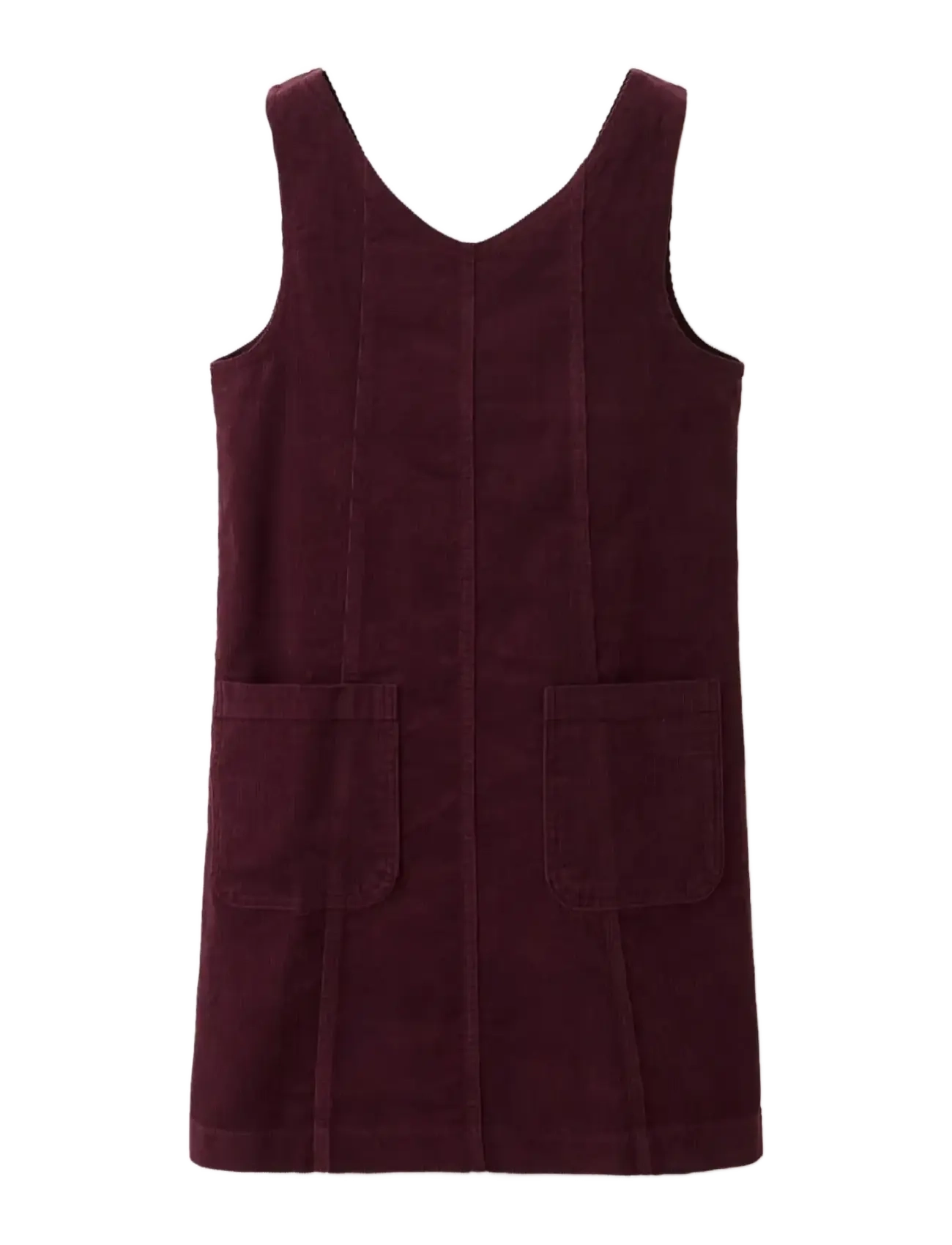 Mango Corduroy Pinafore With Pockets, Kinder, Cord Latzkleid, Burgunderrot, Gr.7