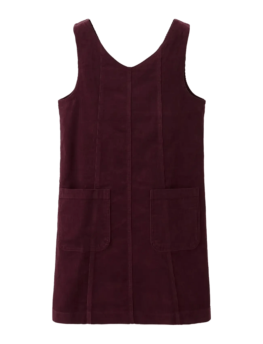 Mango - Corduroy pinafore with pockets - Ärmlösa vardagsklänningar - dark red - 0