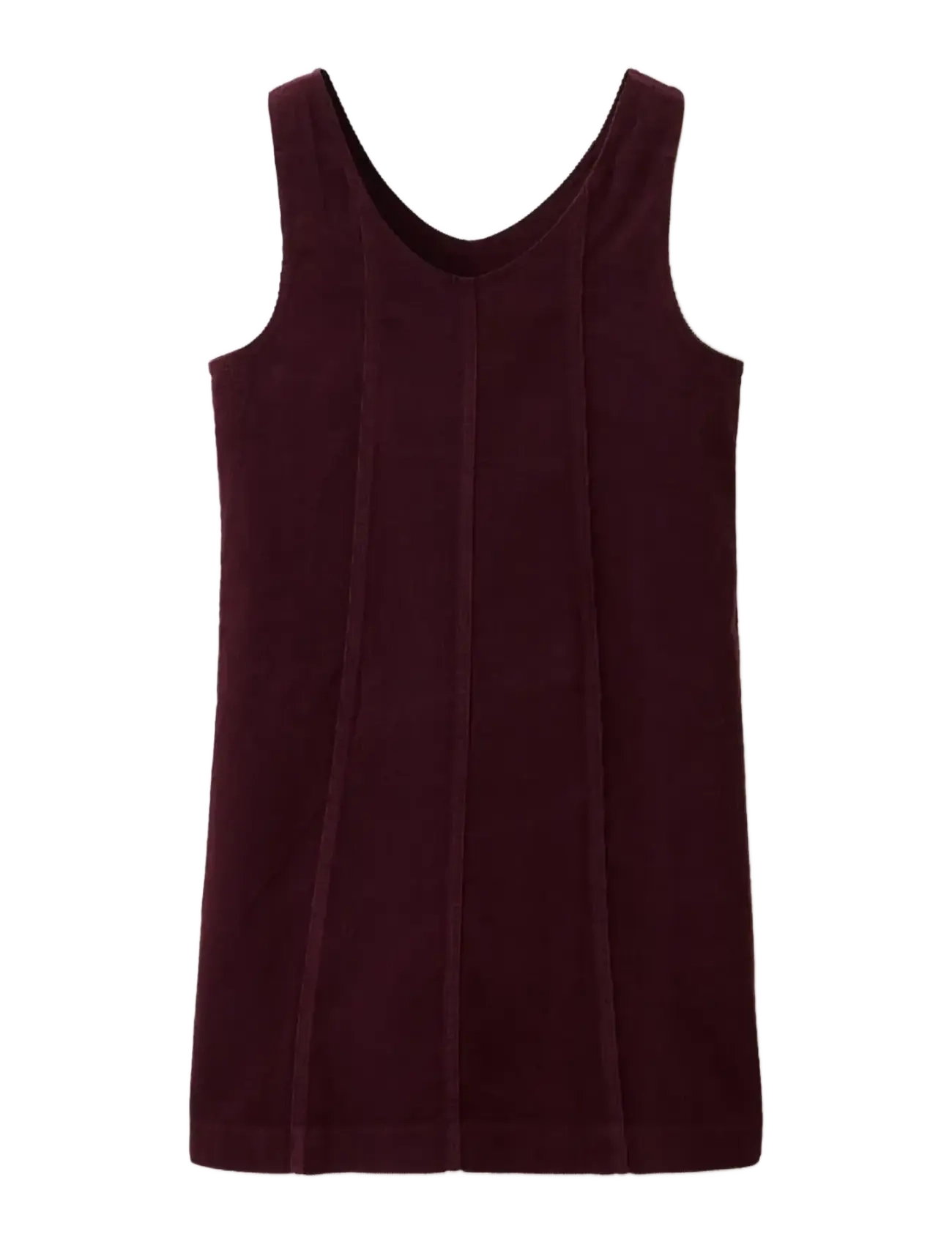 Mango - Corduroy pinafore with pockets - Ärmlösa vardagsklänningar - dark red - 1