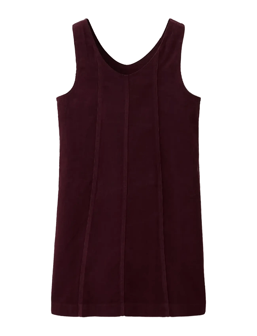 Mango - Corduroy pinafore with pockets - Ärmlösa vardagsklänningar - dark red - 1