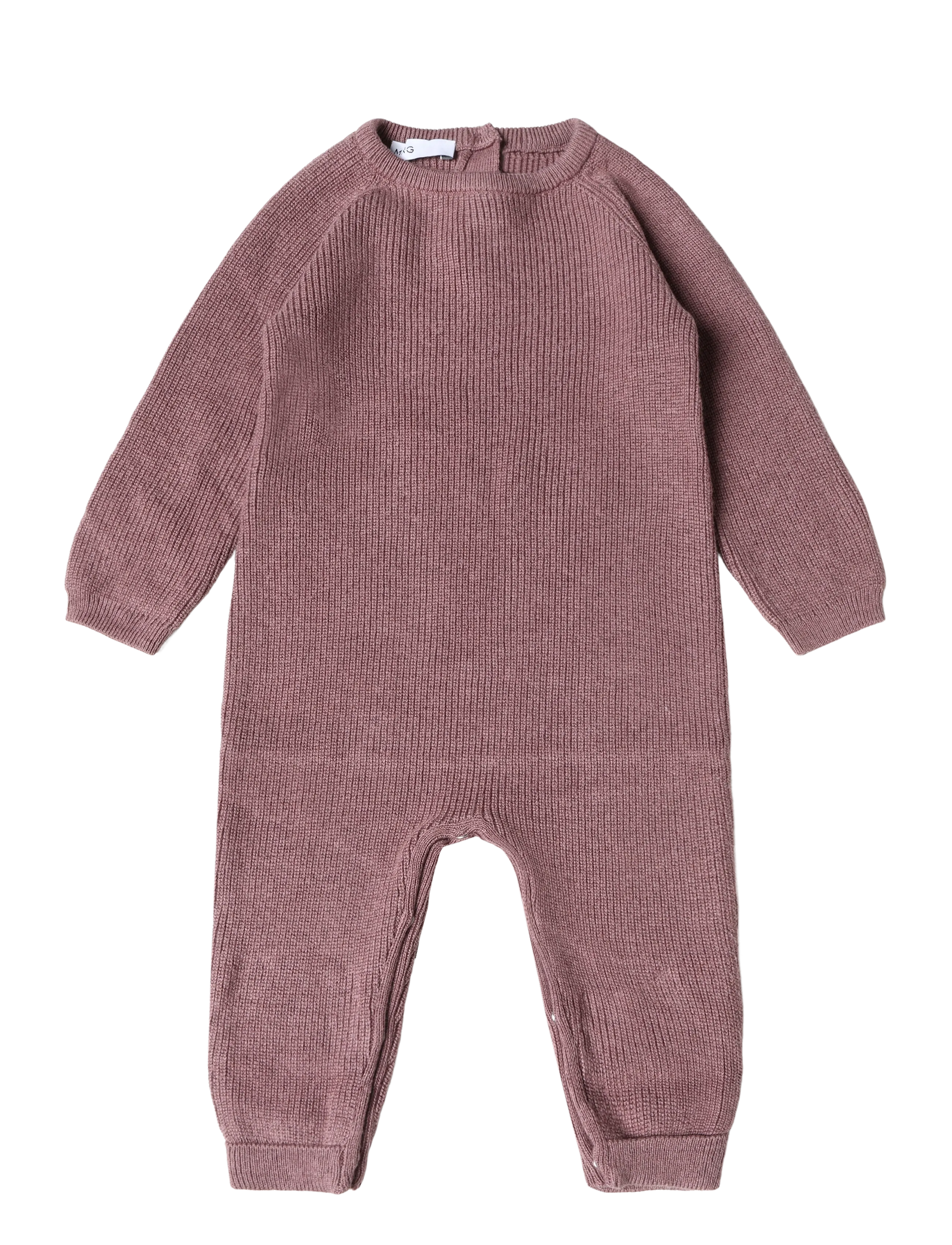 Mango Knitted long jumpsuit - Buksedragter - DARK RED / burgundy