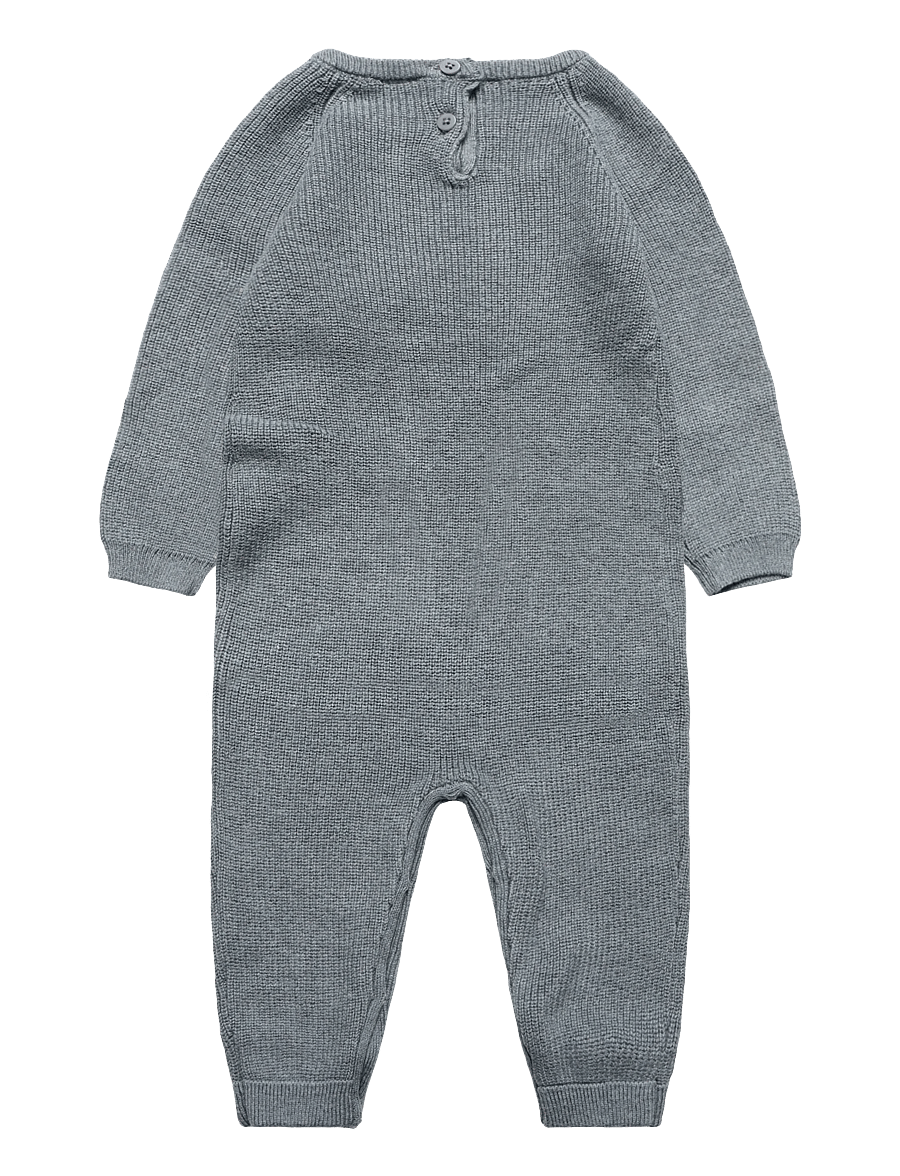 Mango - Knitted long jumpsuit - buksedragter - green - 1