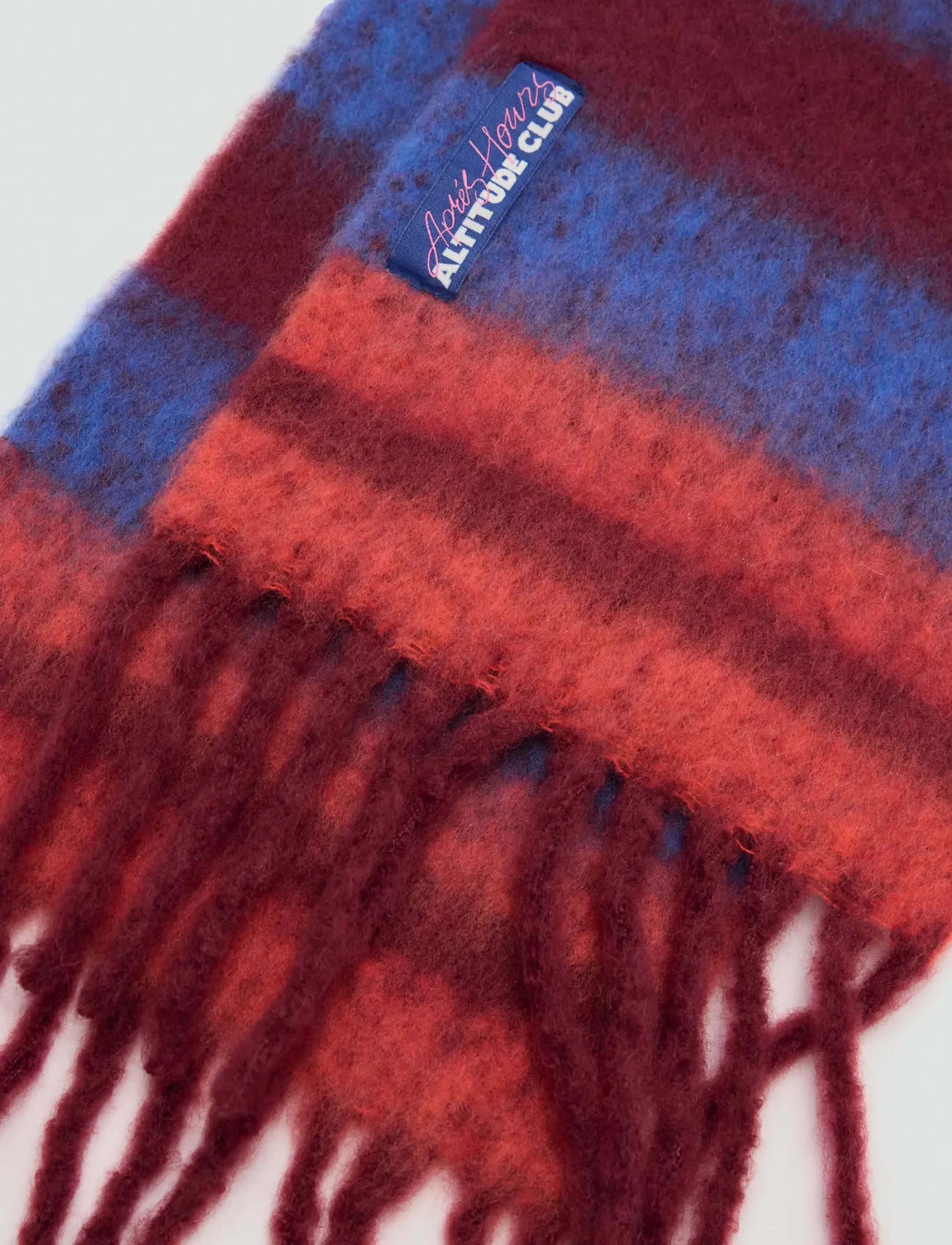 Mango - Striped knit scarf - halsdukar - rust - copper - 1
