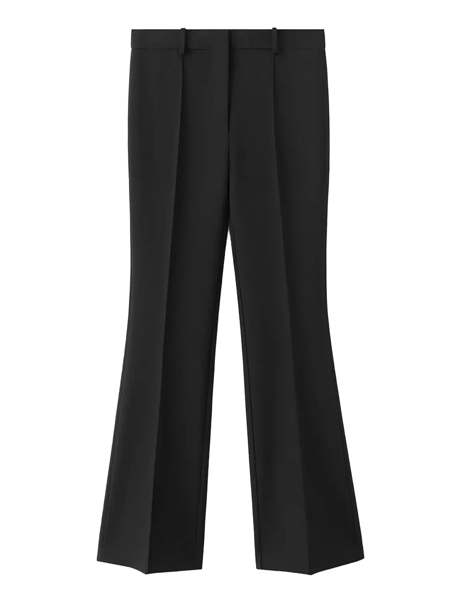 Mango - Slim-fit mid-rise trousers - slim fit-byxor - black - 0