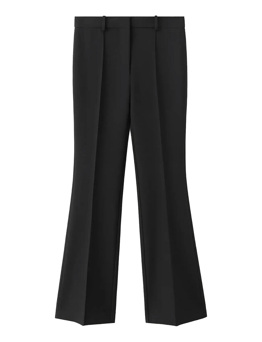 Mango - Slim-fit mid-rise trousers - slim fit-byxor - black - 2
