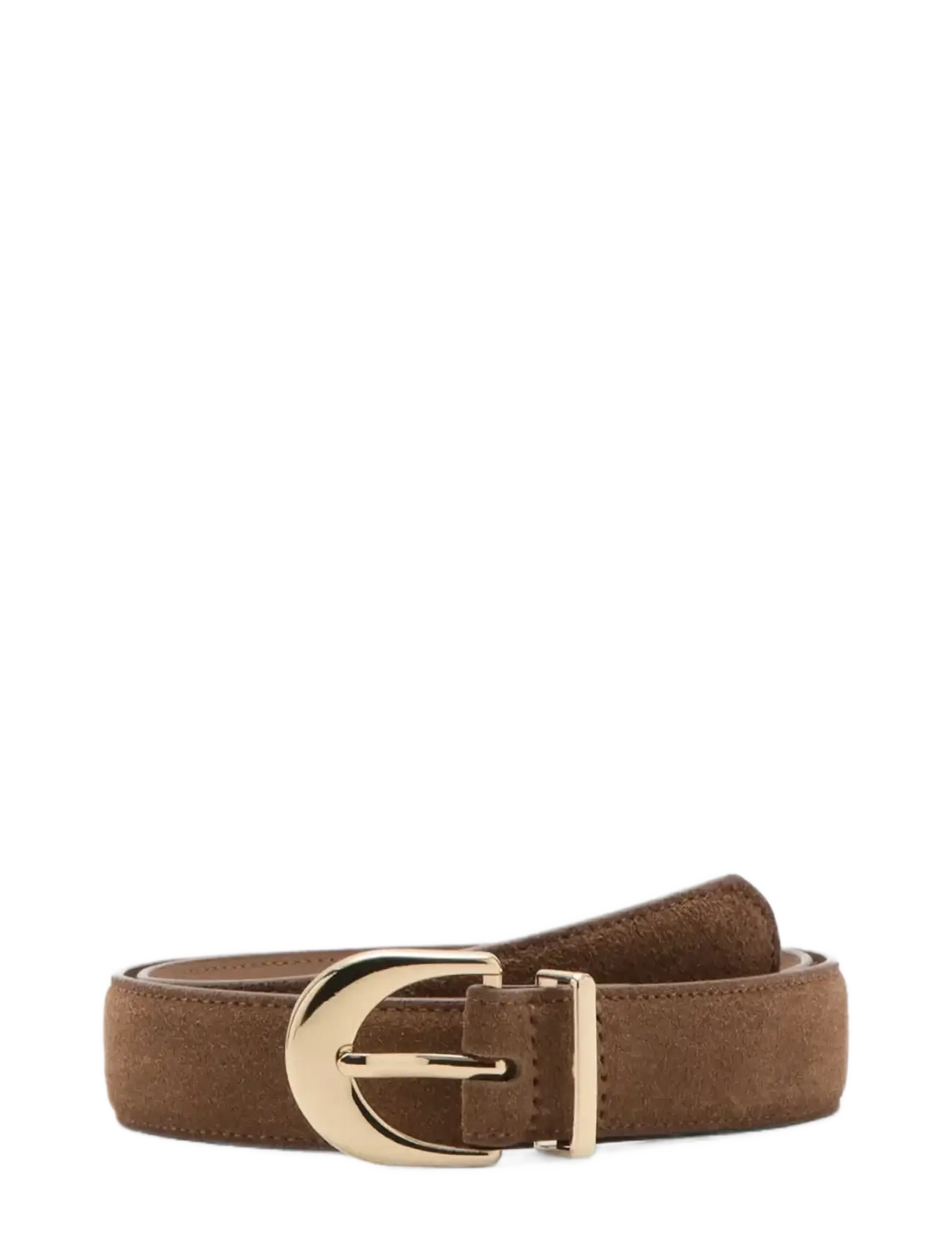 Mango Oval Buckle Belt, S, Brown, Belts > Casual Belt, Dame