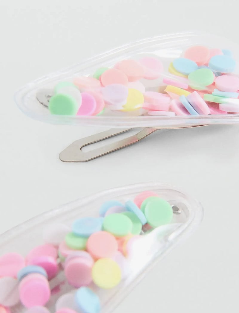 Mango - Pack of 2 confetti clips - hårklämmor - pink - 1