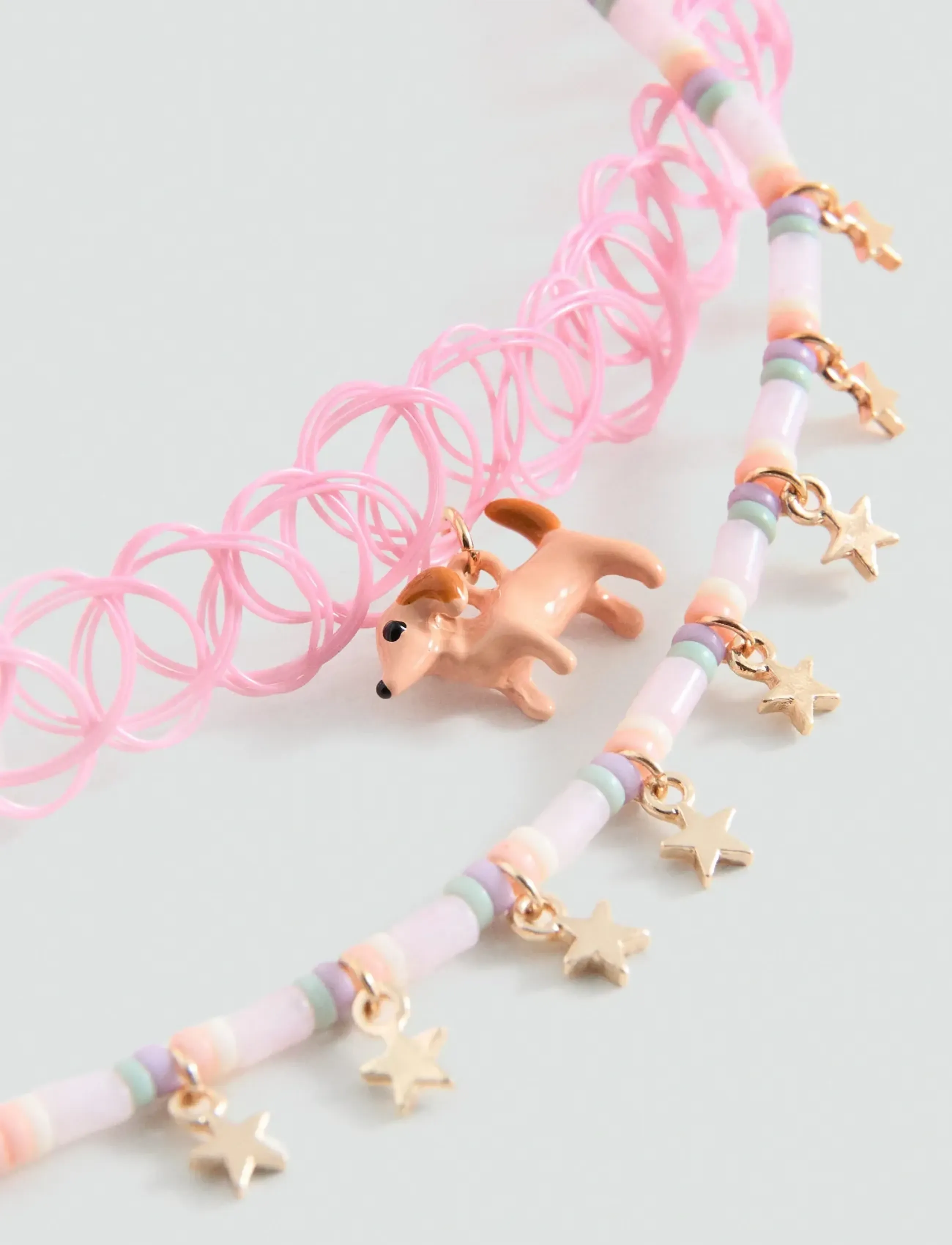 Mango - Combined necklace pack - halsketten - lt-pastel pink - 1