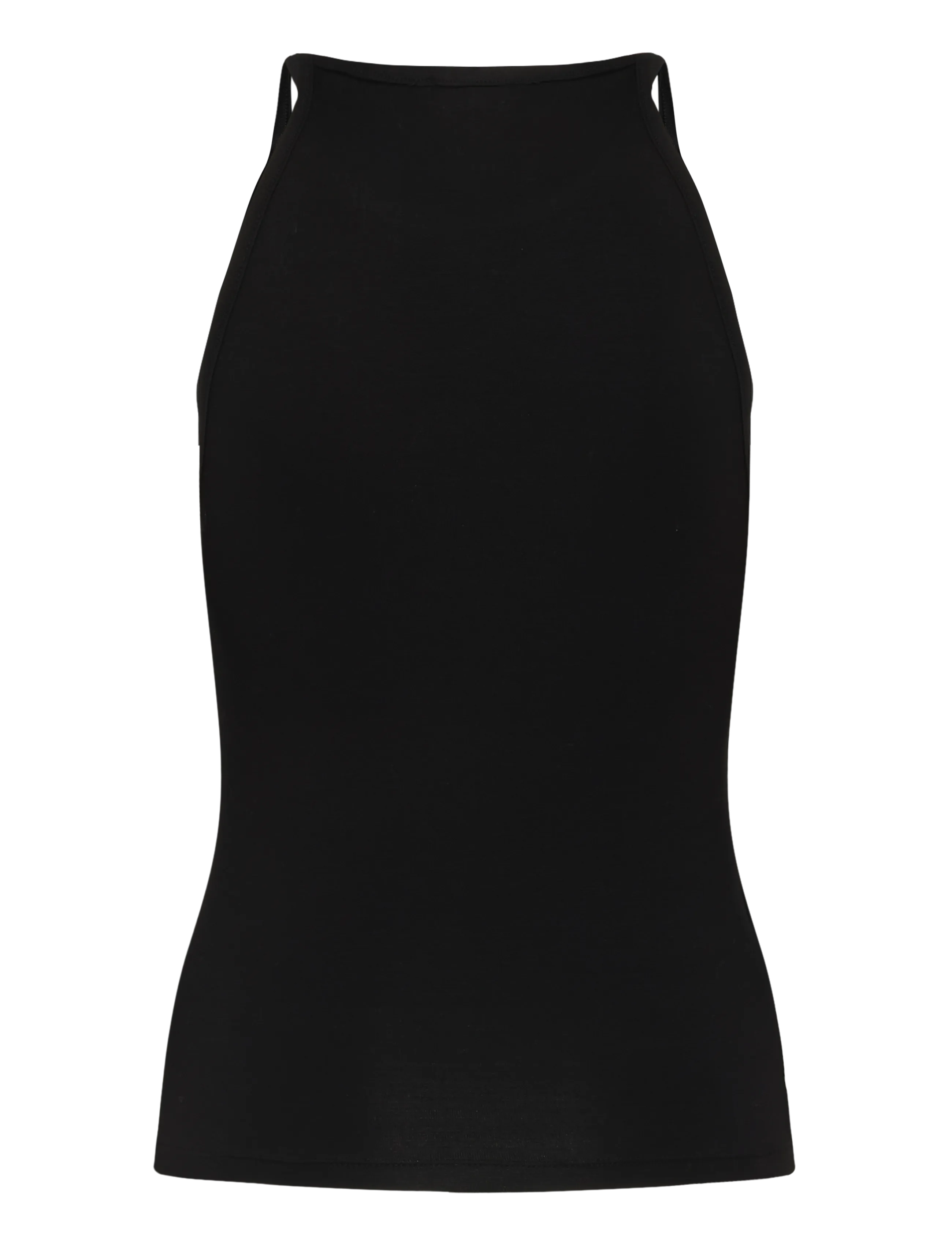 Mango - Halter cotton top - tanktops - black - 2