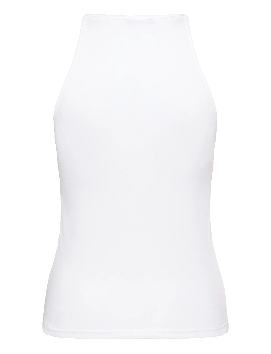 Mango - Halter cotton top - linnen - white - 2