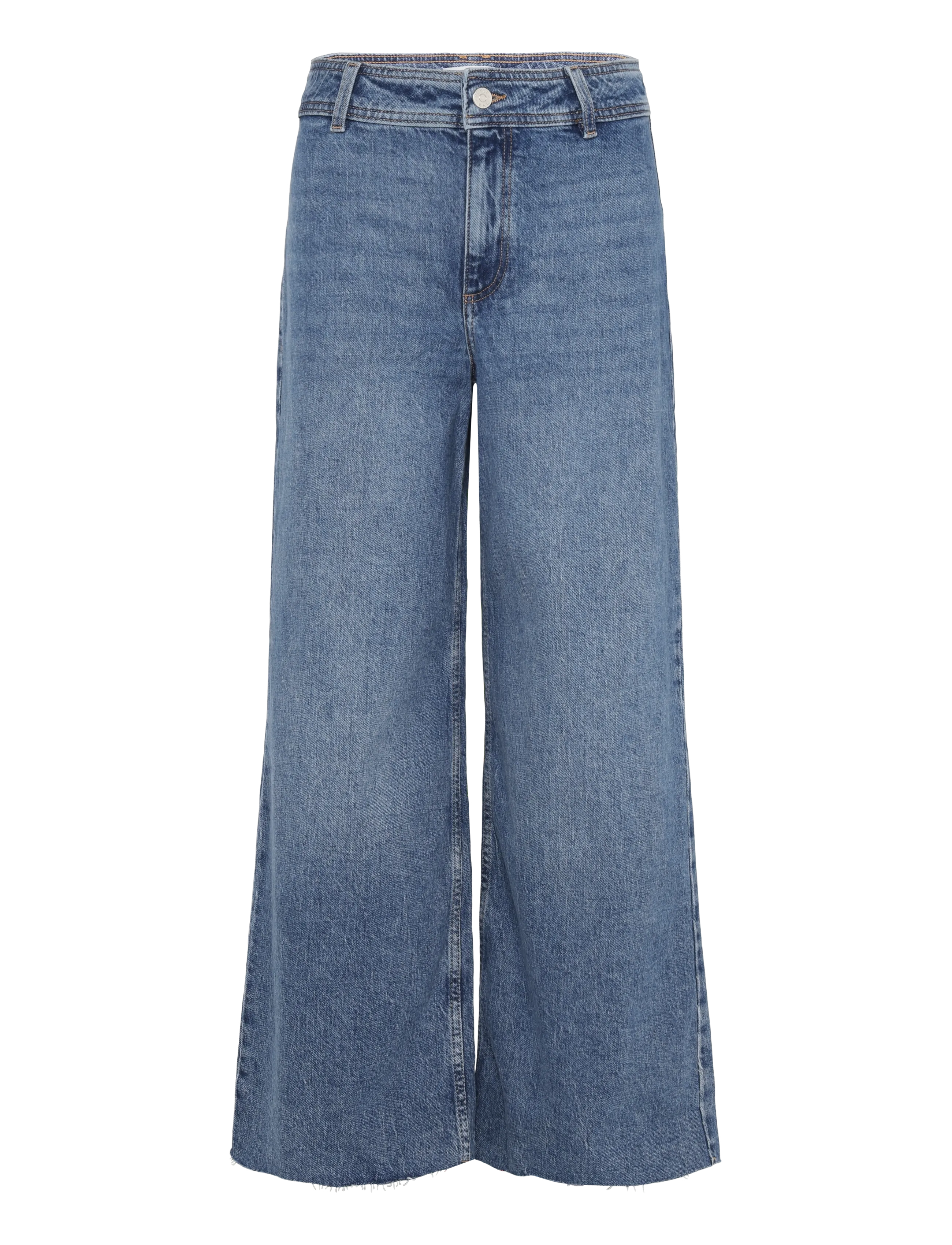 Mango - Catherin culotte high-rise jeans - culottes - open blue - 1
