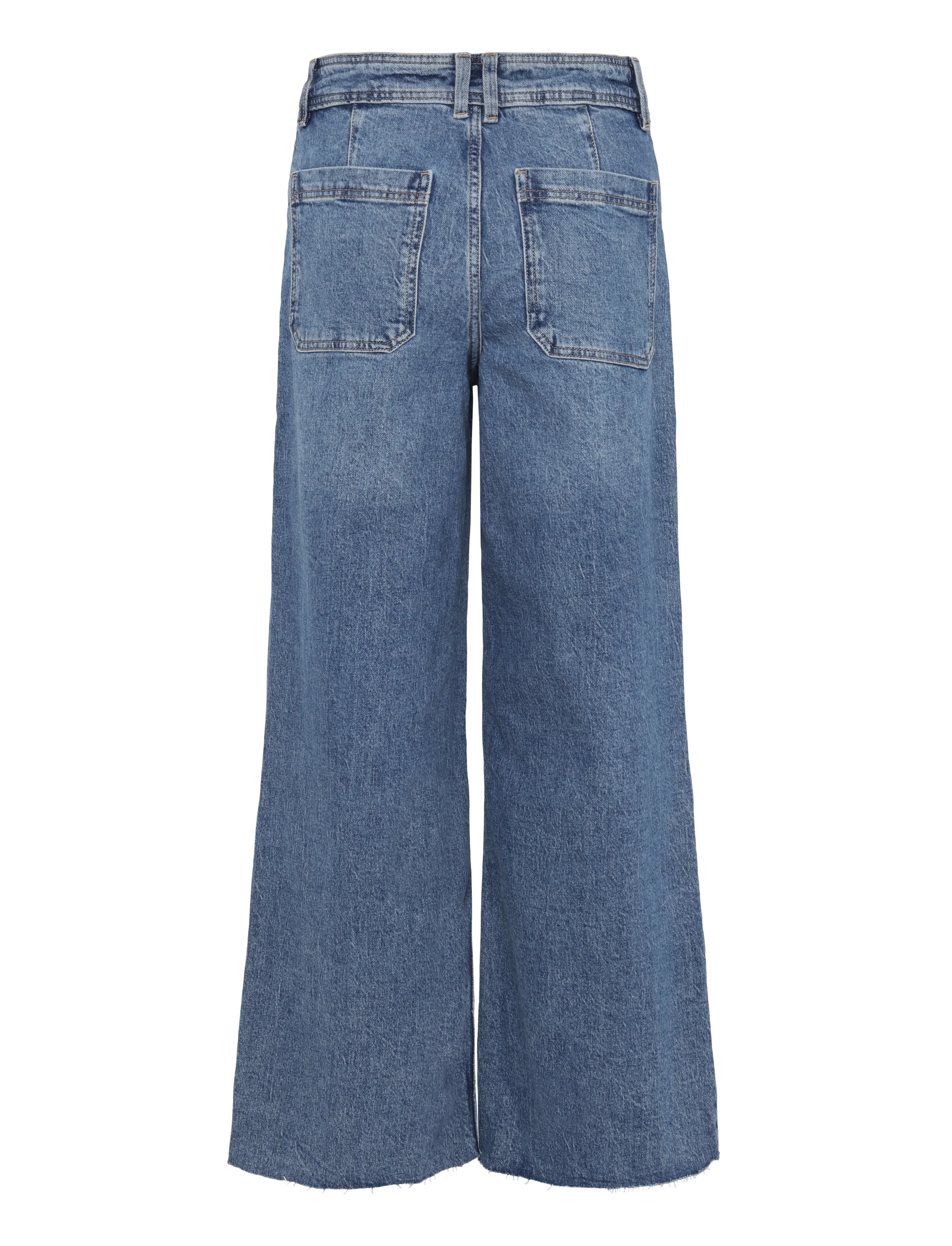 Mango - Catherin culotte high-rise jeans - culottes - open blue - 2
