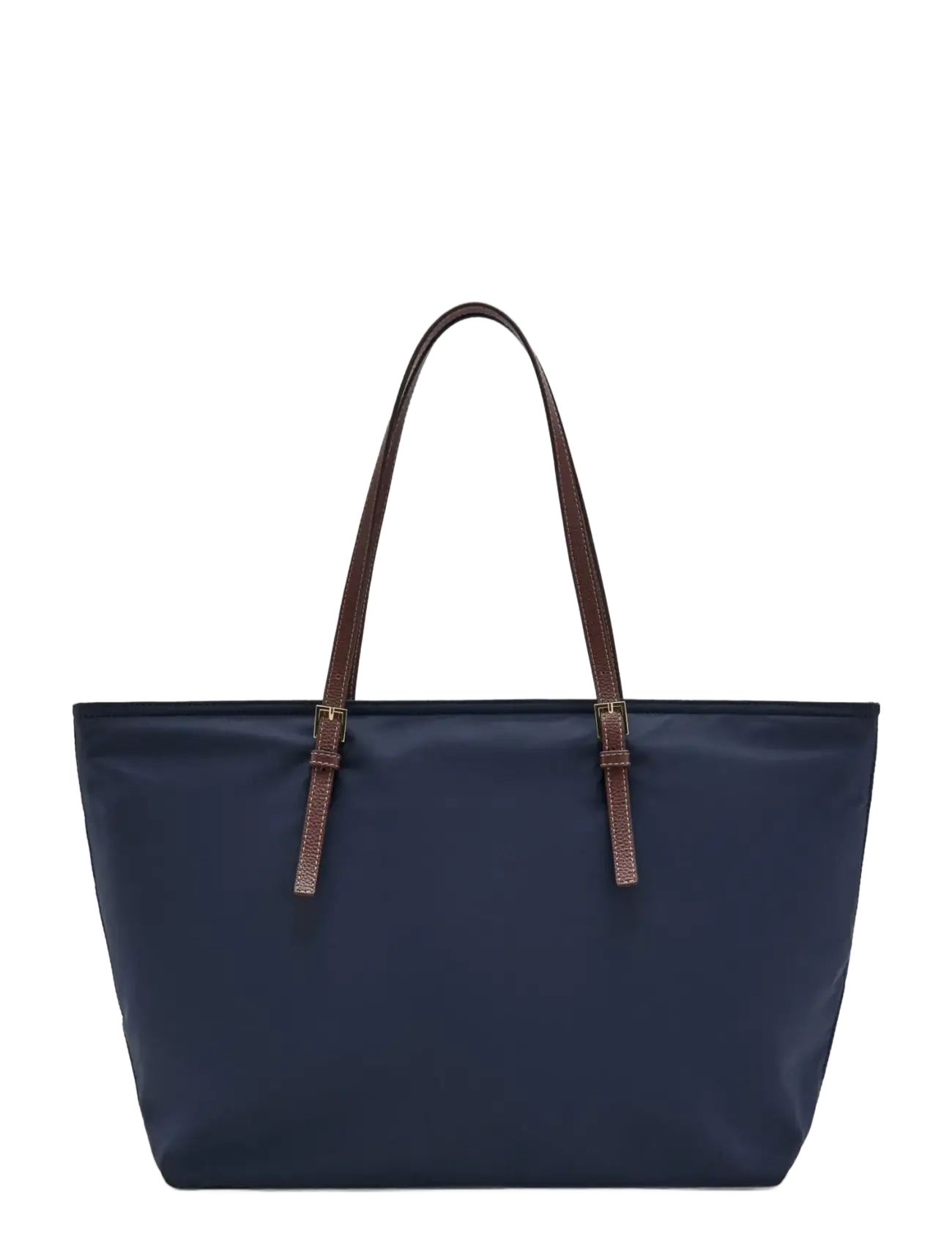 Mango Shopper Bag With Buckle Details, One Size, Navy, Tasker > Shoppere, Dame
