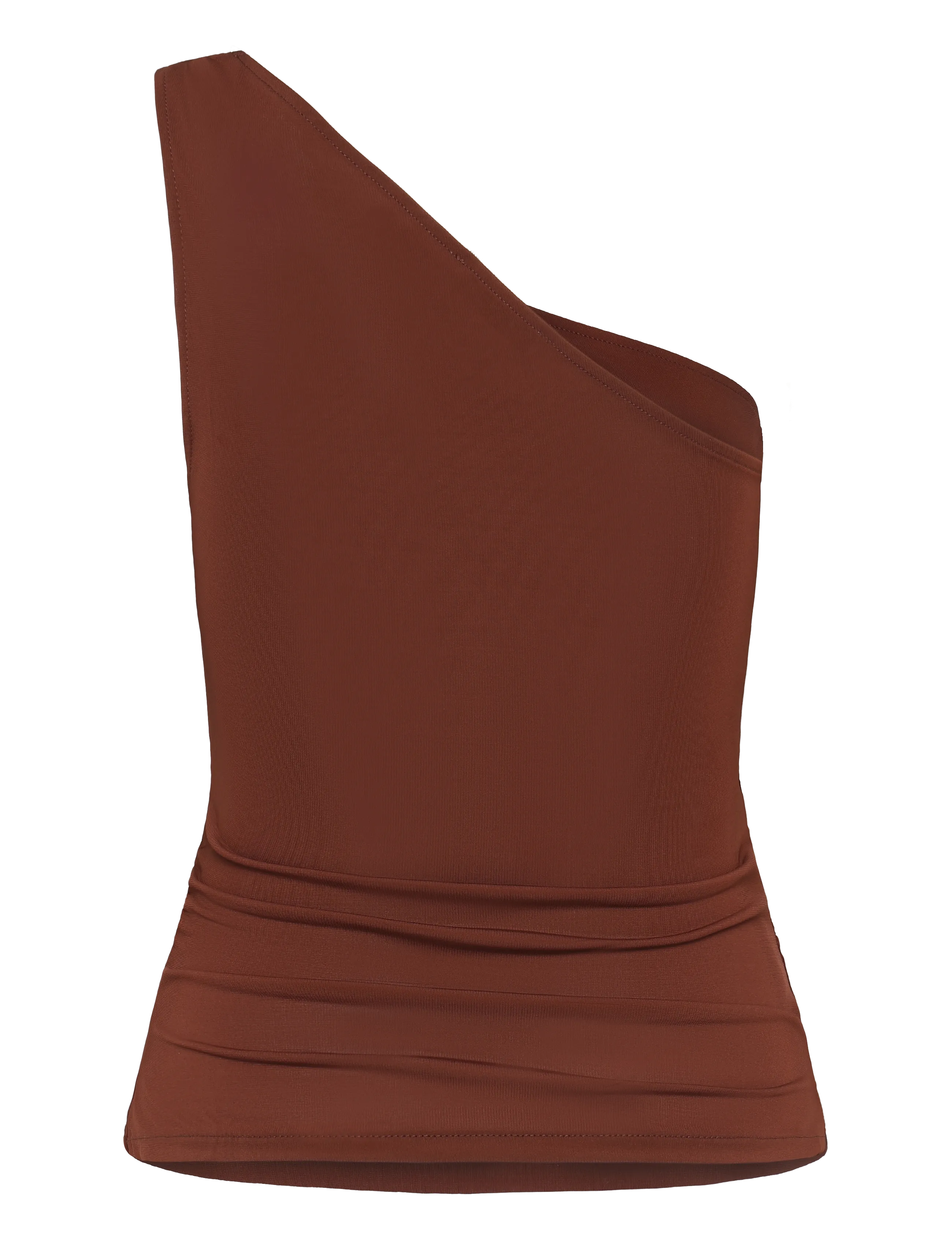 Mango - Asymmetric top with bead detail - medium orange - 1