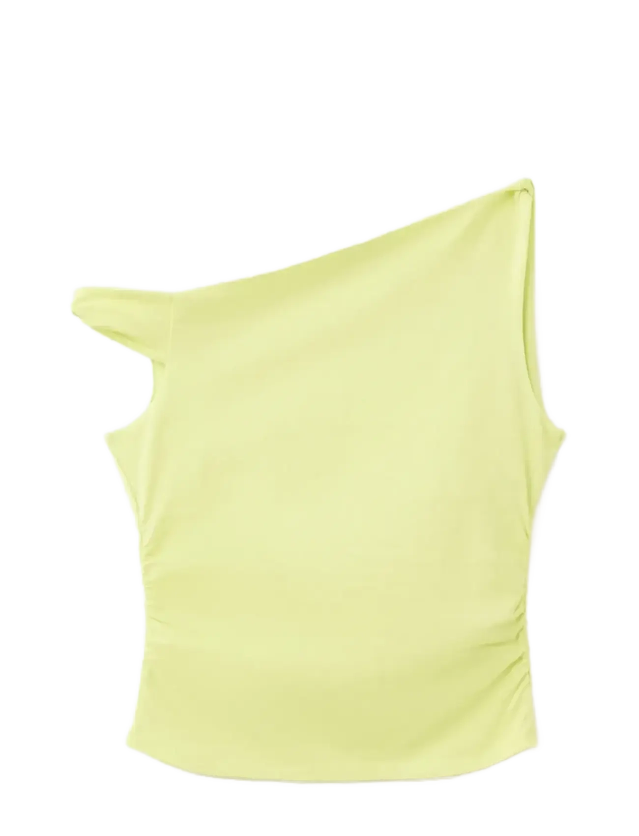 Mango - Boat neck t-shirt - linnen - bright yellow - 1