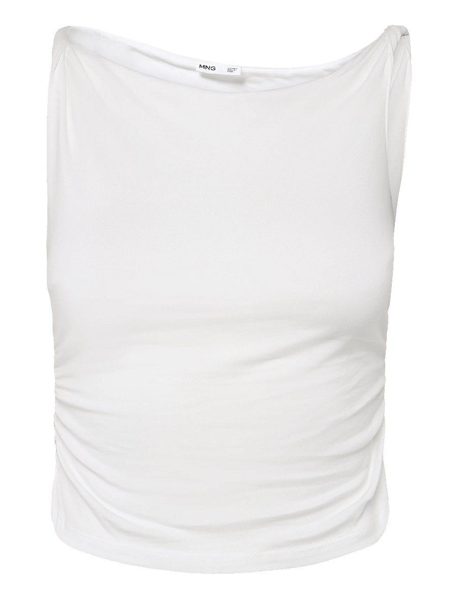 Mango - Boat neck t-shirt - Ærmeløs undertrøje - natural white - 0