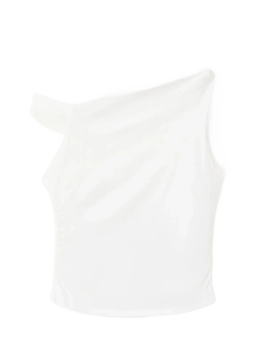 Mango - Boat neck t-shirt - linnen - natural white - 1