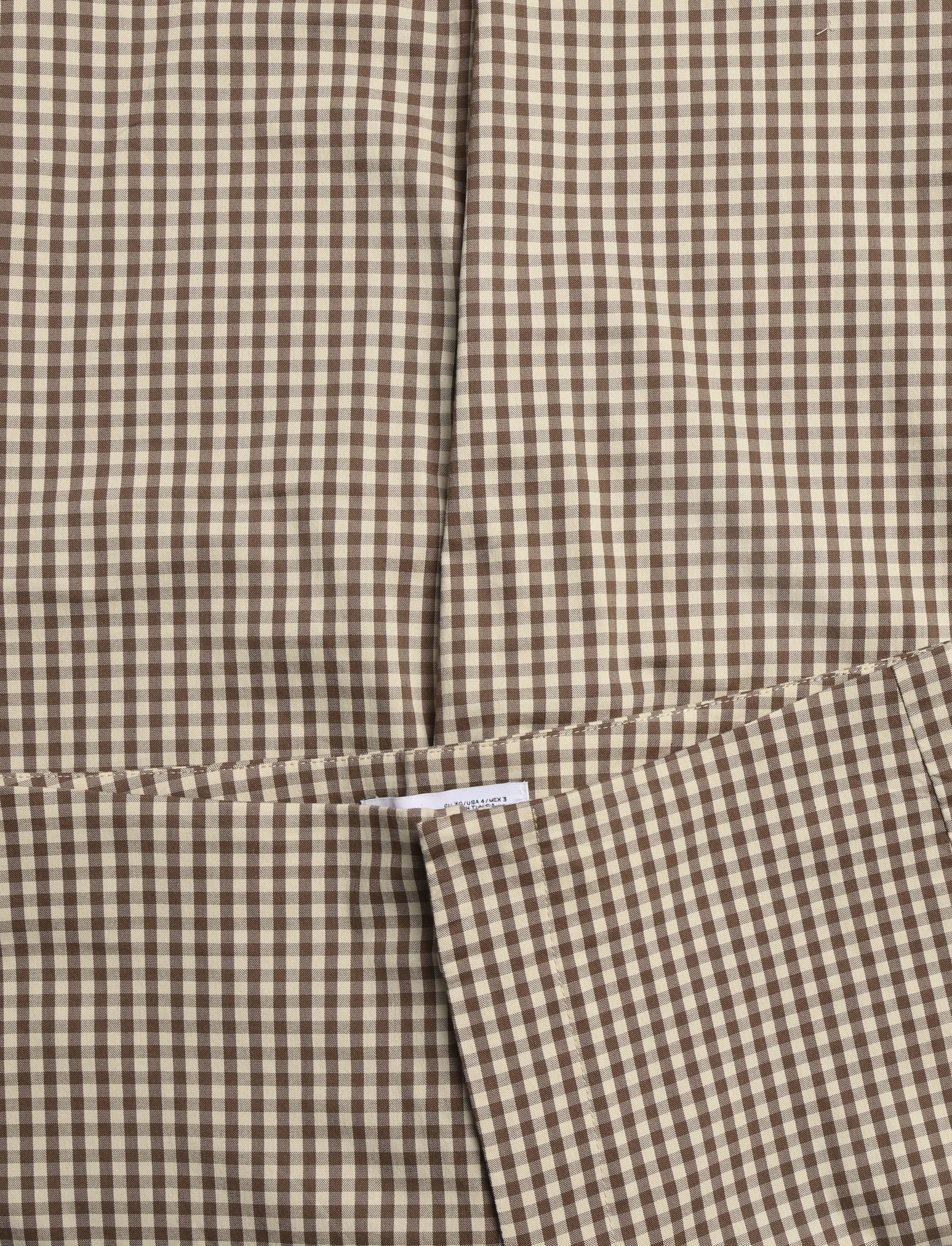 Mango - Gingham check capri trousers - capri bukser - brown - 4