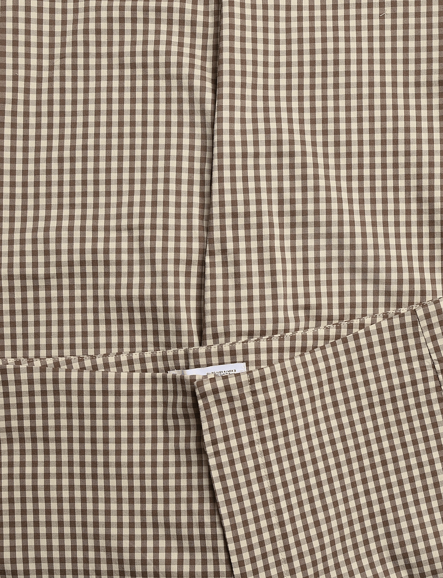 Mango - Gingham check capri trousers - capri bukser - brown - 4