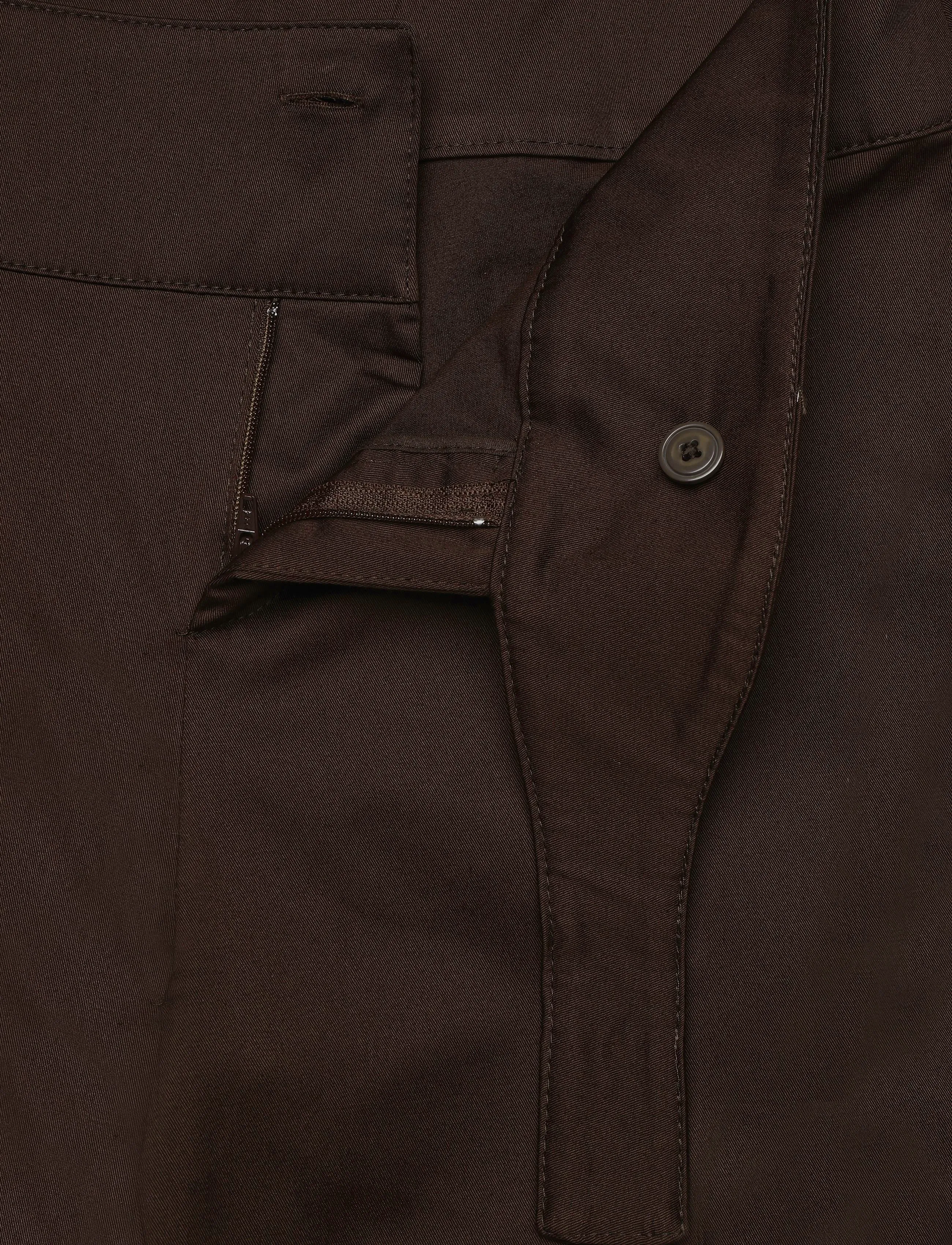 Mango - Belt straight-fit trousers - bukser med lige ben - dark brown - 2