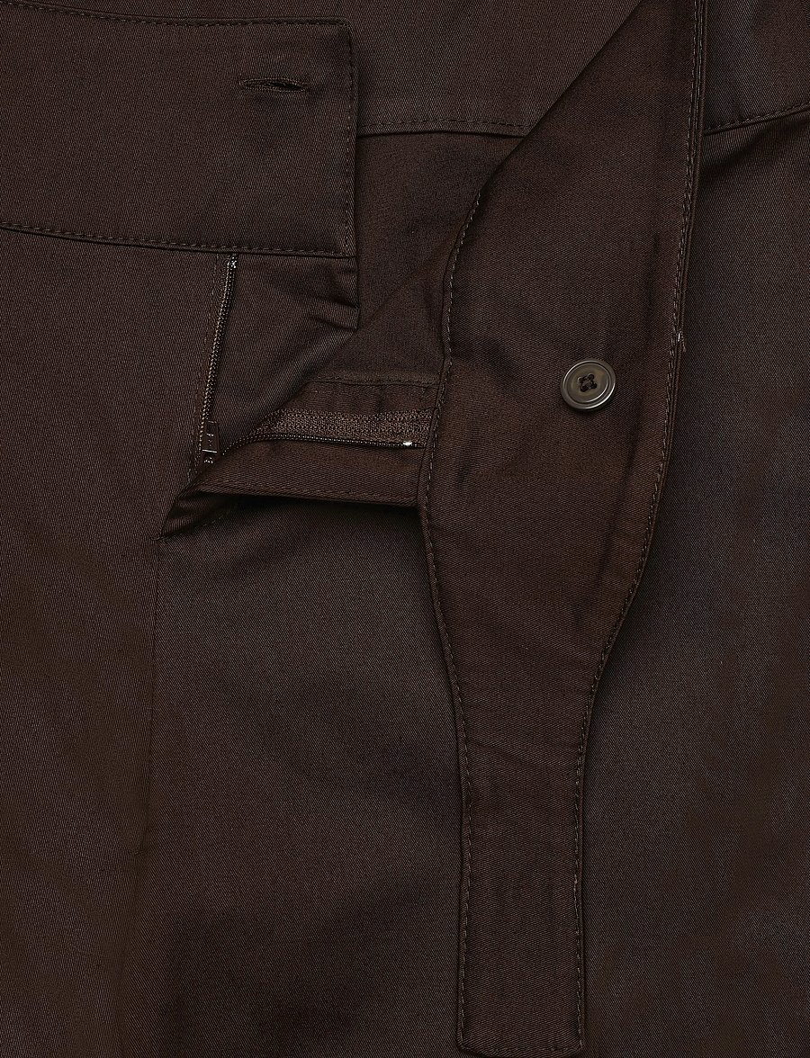 Mango - Belt straight-fit trousers - bukser med lige ben - dark brown - 2