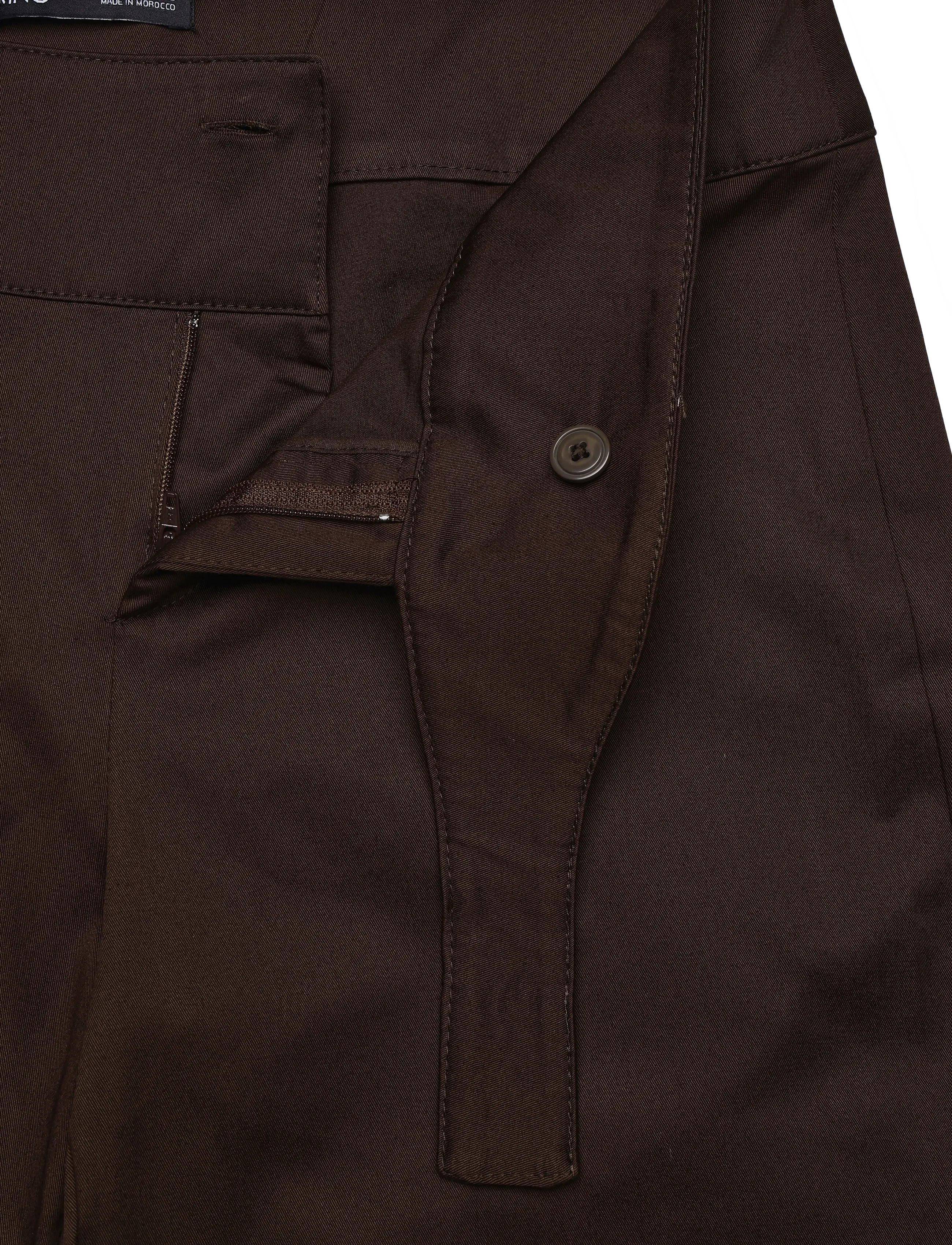 Mango - Belt straight-fit trousers - bukser med lige ben - dark brown - 3