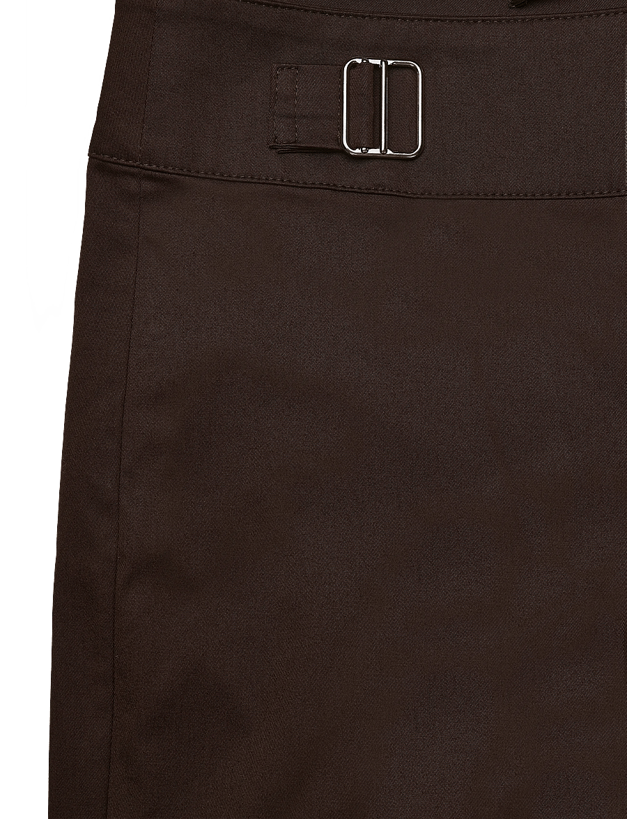 Mango - Belt straight-fit trousers - bukser med lige ben - dark brown - 4