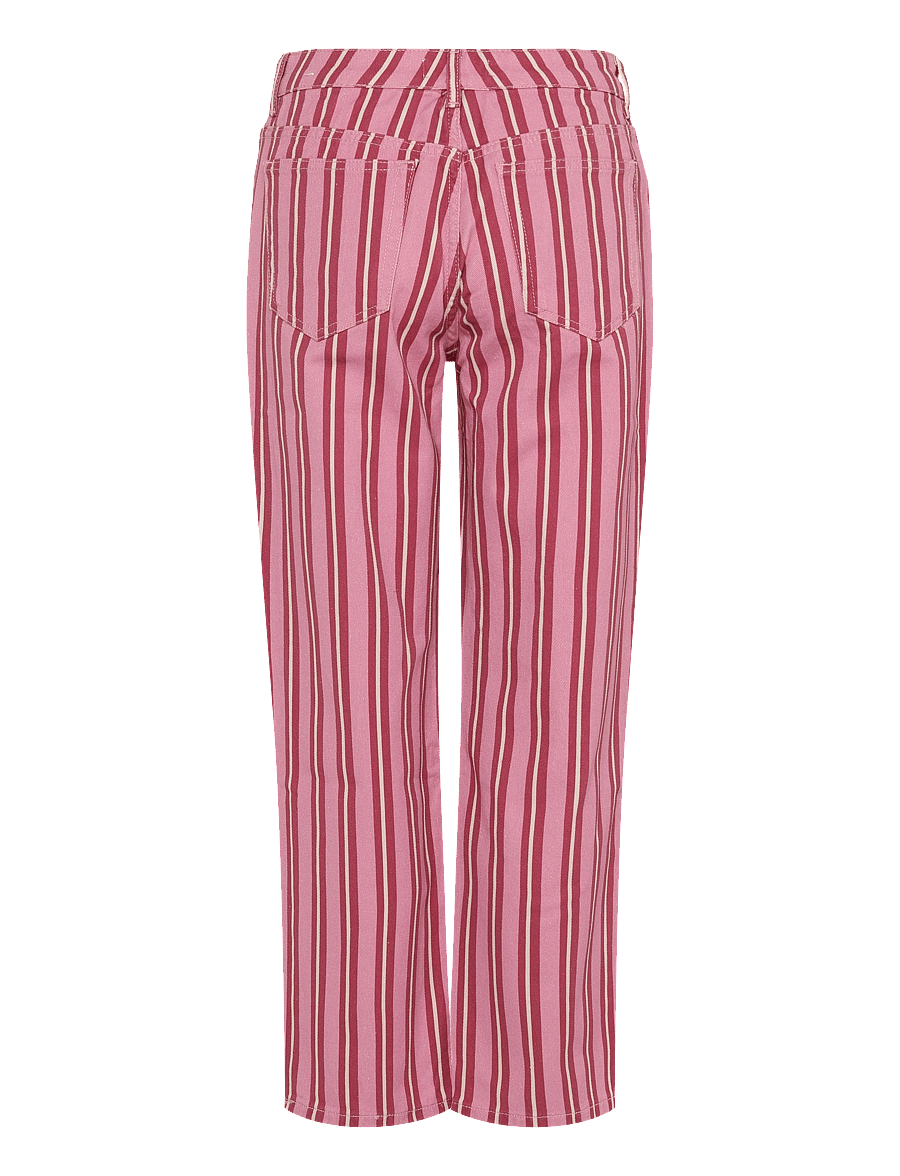 Mango - Straight-fit striped jeans - straight jeans - pink - 2