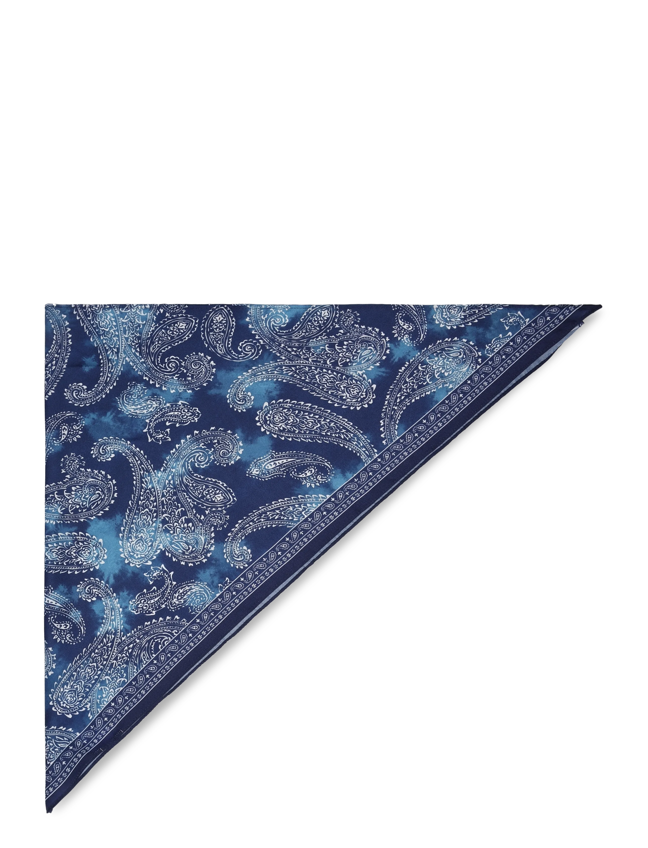 Mango Triangular paisley bandana - Hverdags stil - NAVY / navy