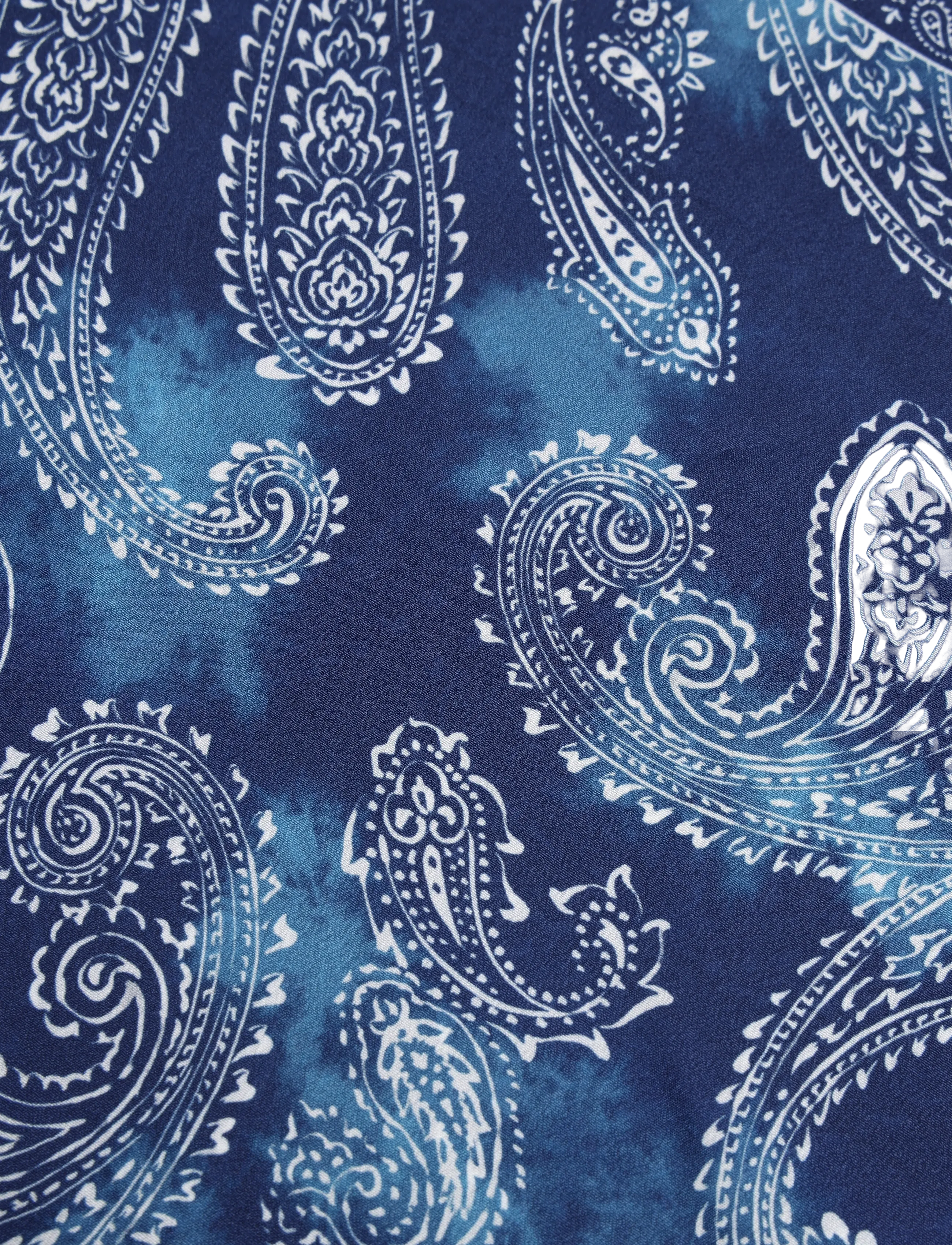 Mango - Triangular paisley bandana - sjalar - navy - 1
