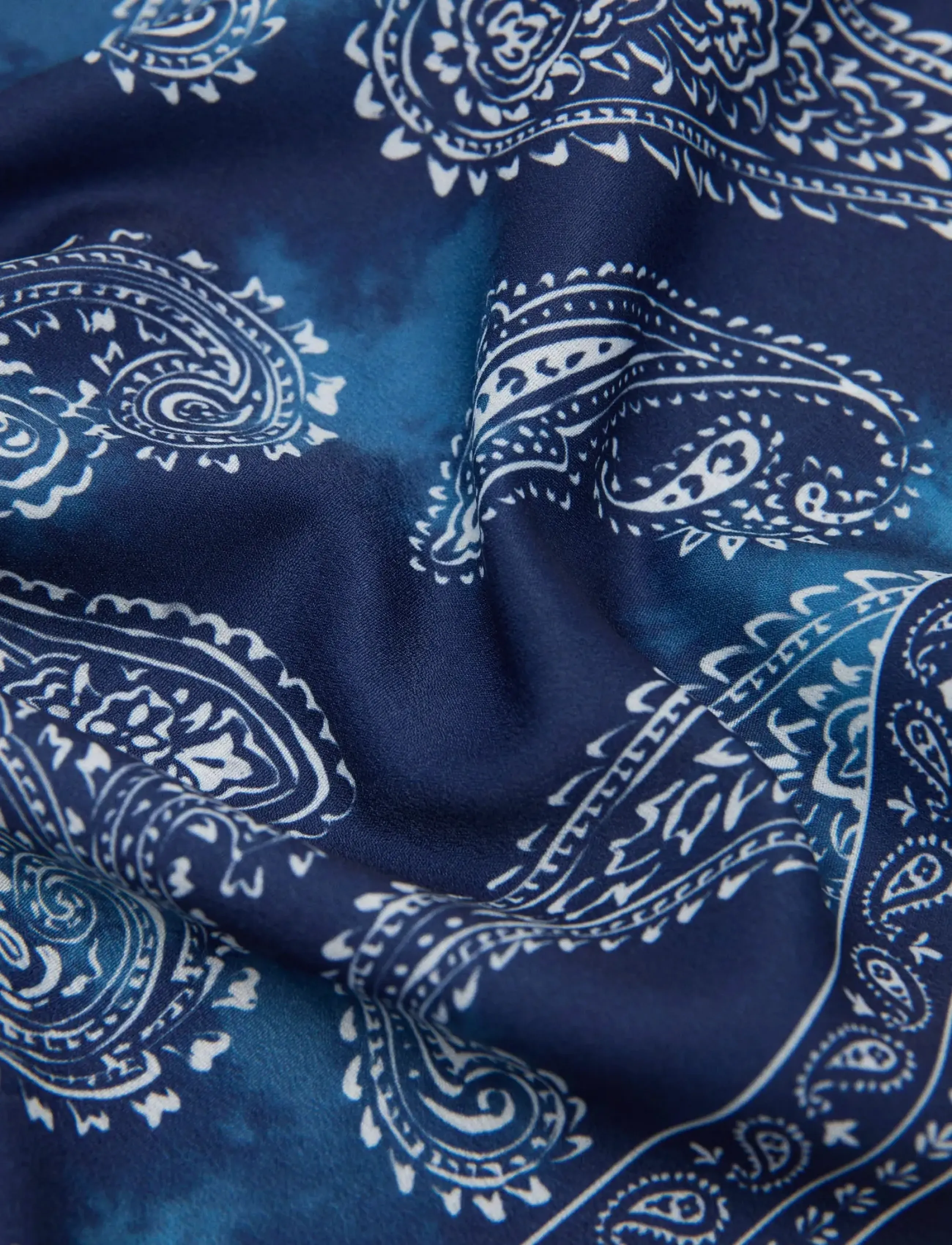 Mango - Triangular paisley bandana - tynde tørklæder - navy - 1