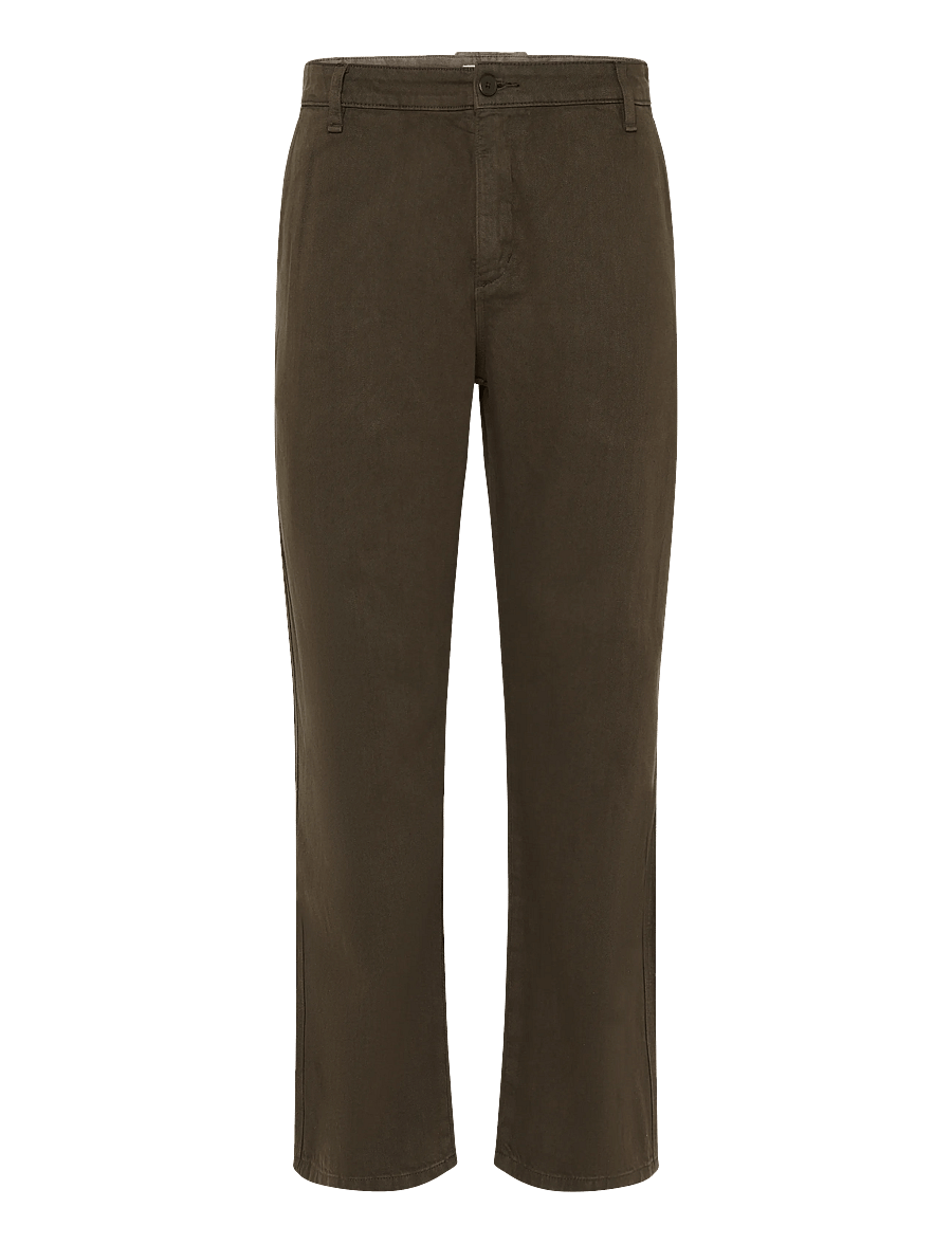 Mango - Relaxed fit jeans in a cotton-linen blend - loose jeans - brown - 1