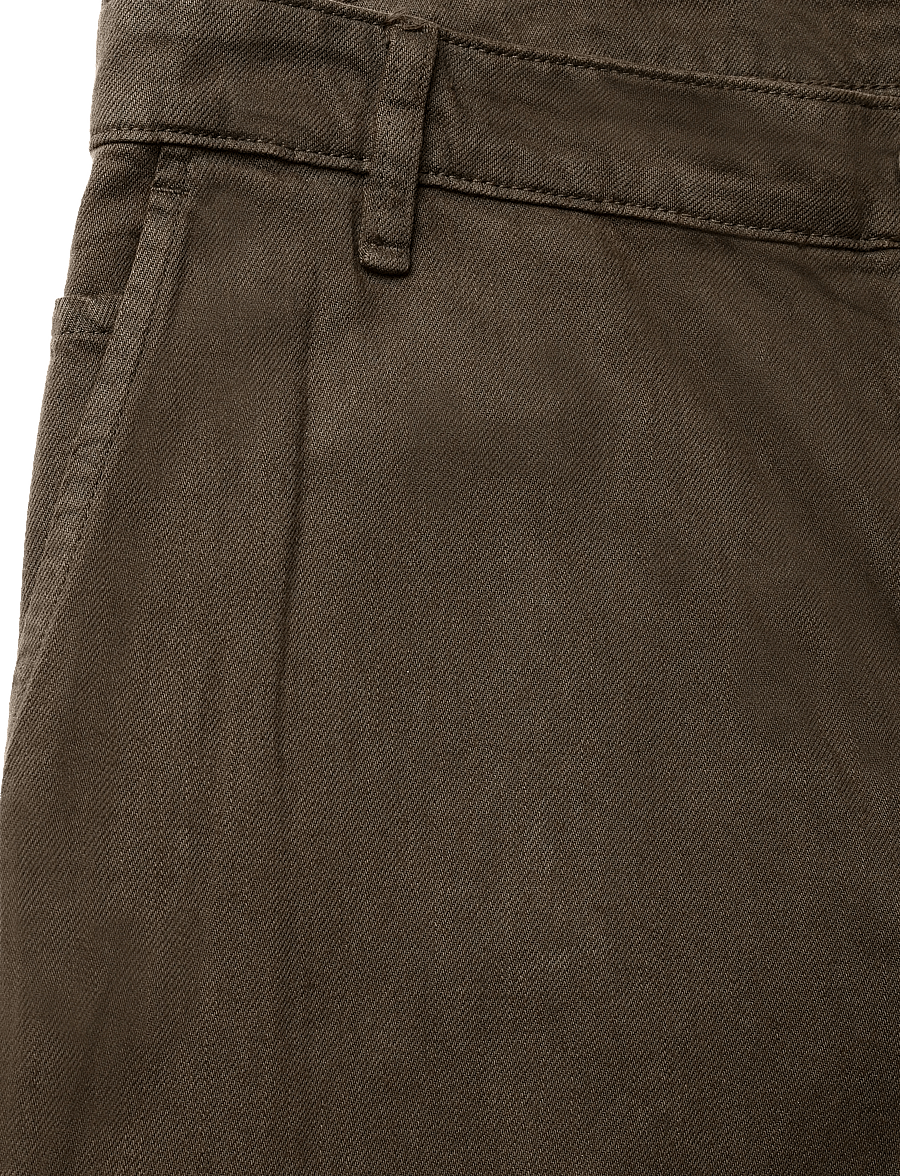 Mango - Relaxed fit jeans in a cotton-linen blend - loose jeans - brown - 4