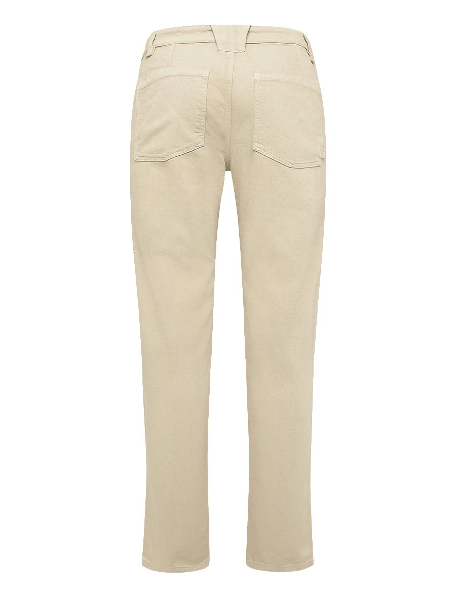 Mango - Relaxed fit jeans in a cotton-linen blend - loose jeans - light beige - 2