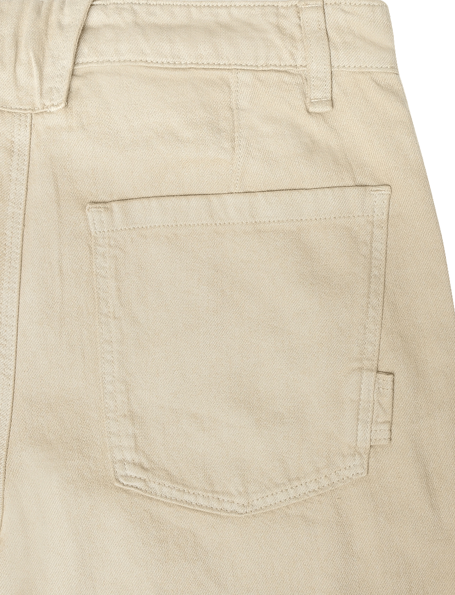 Mango - Relaxed fit jeans in a cotton-linen blend - loose jeans - light beige - 4