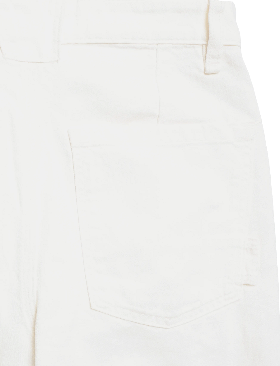 Mango - Relaxed fit jeans in a cotton-linen blend - loose jeans - natural white - 4