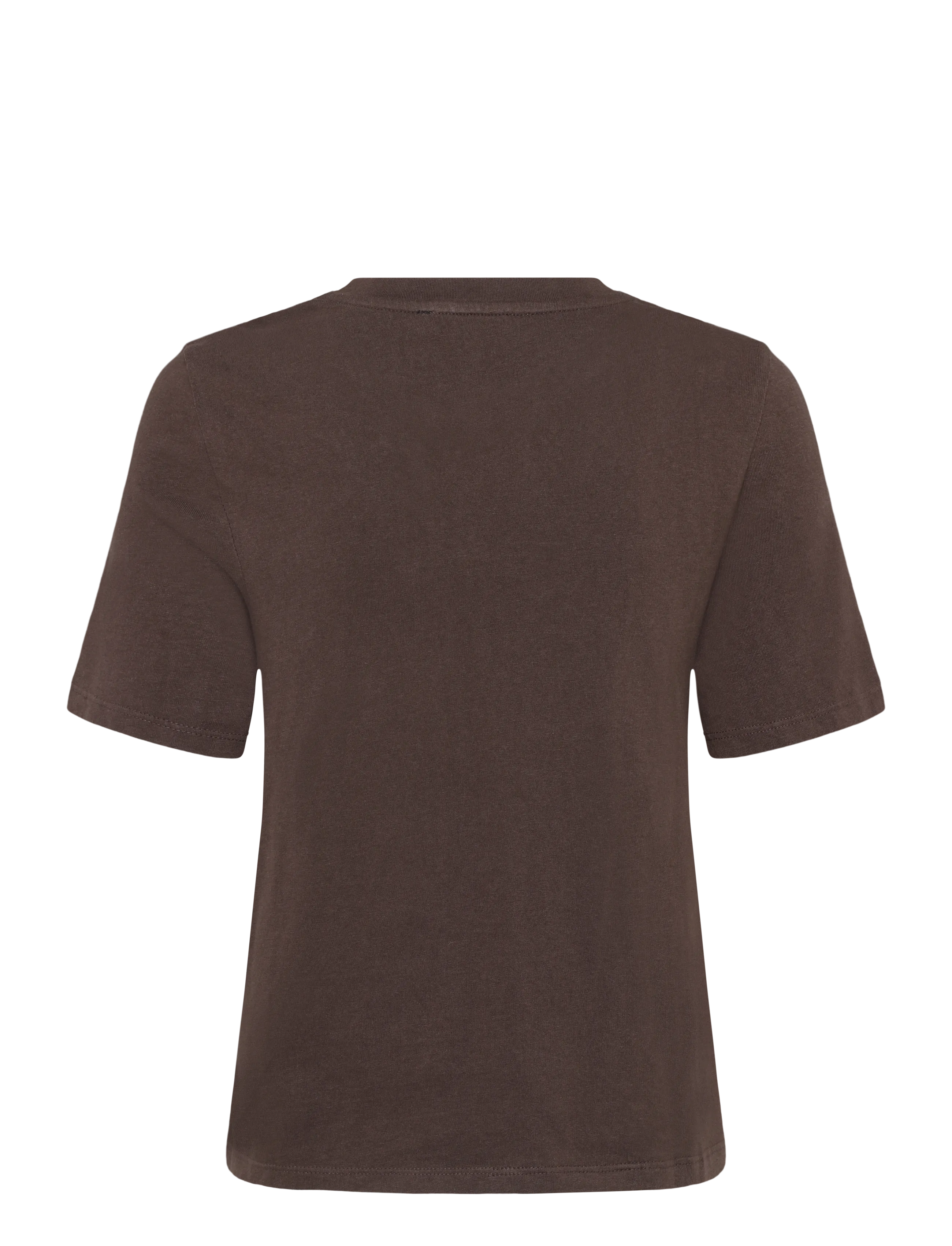 Mango - Cotton T-shirt with floral embroideries - t-shirts - brown - 2