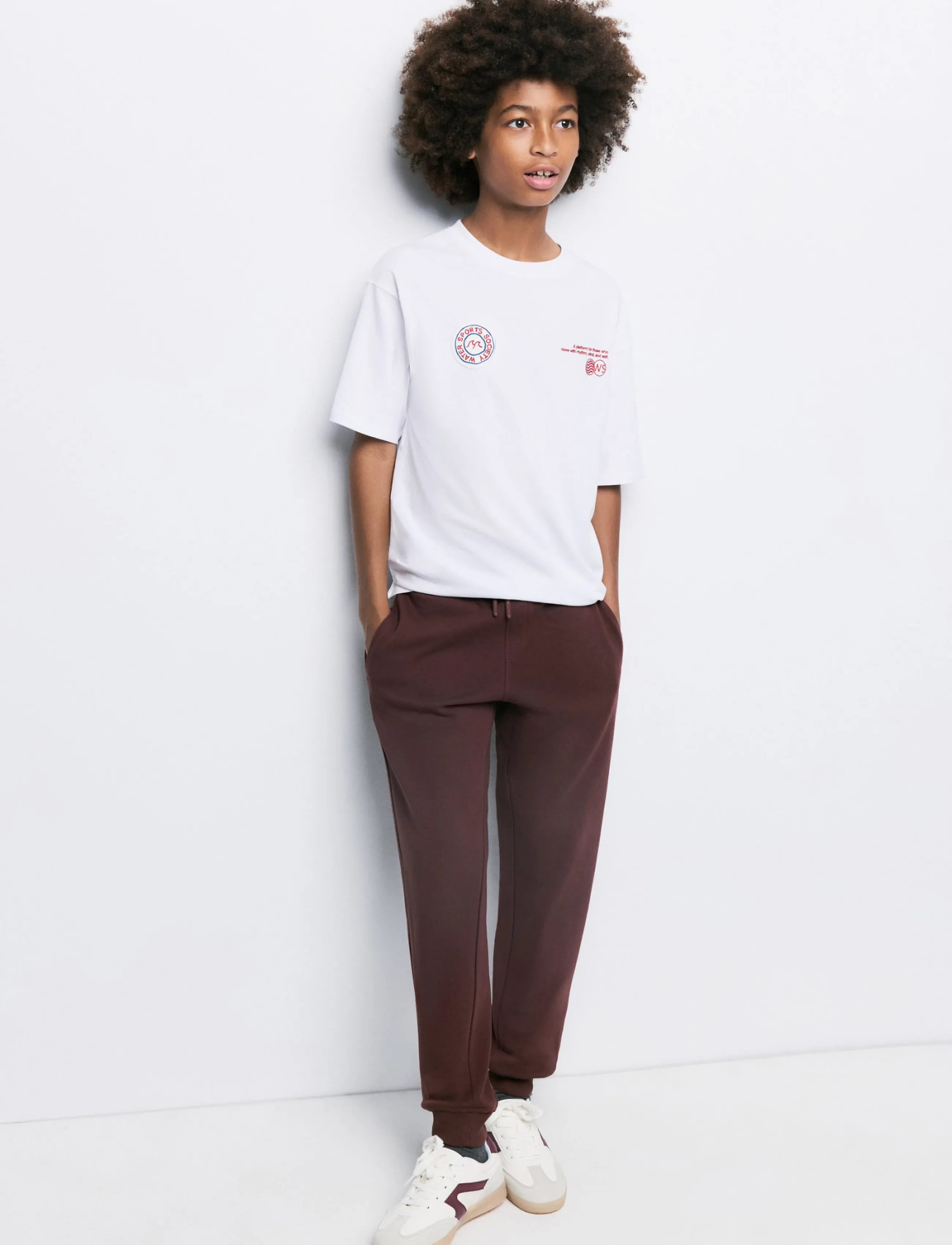 Mango Pantalon Francia, 164, Unterteile, Braun - Sweatpants, Kinder